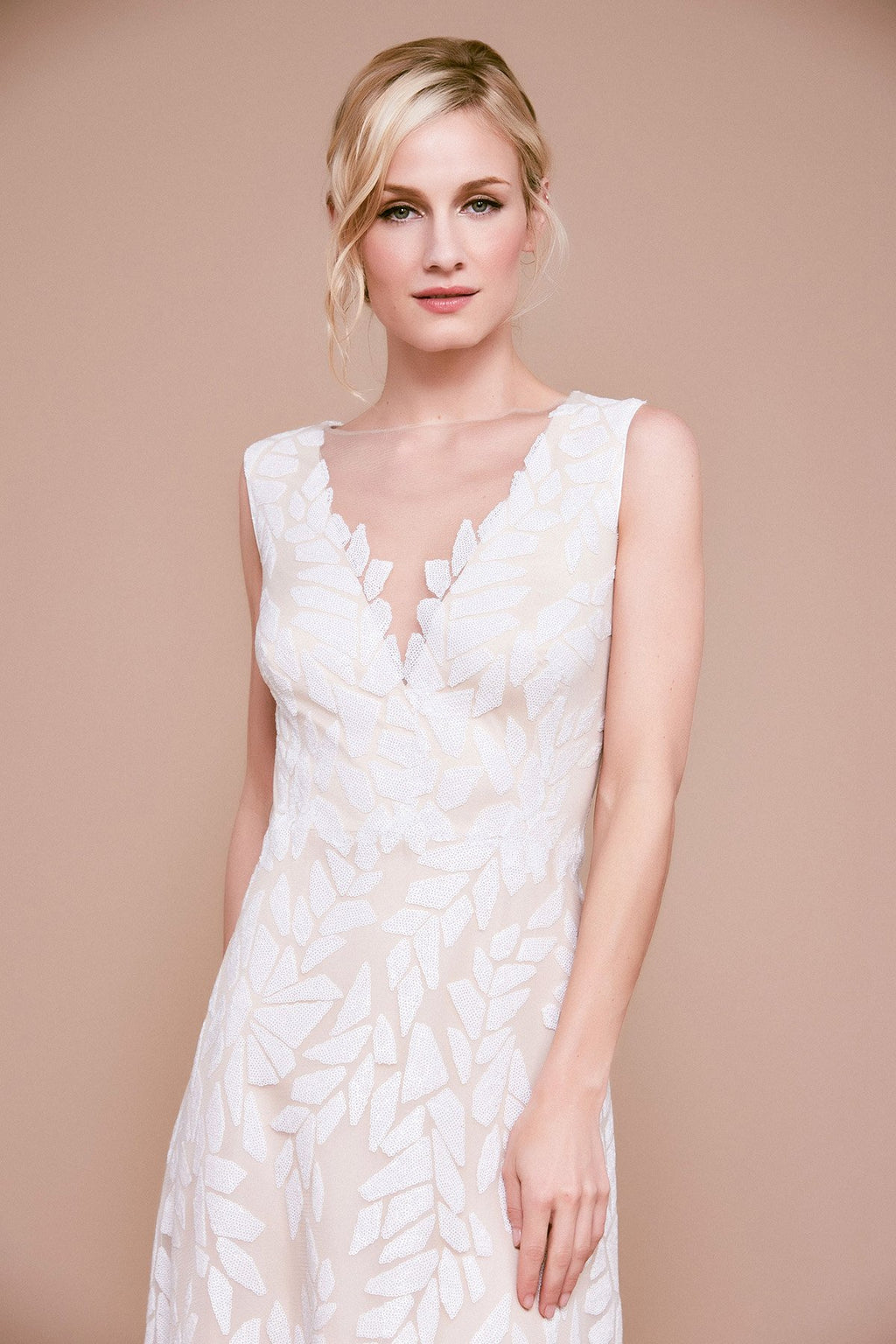 Tadashi Shoji - Frances Sequin Embroidered Tulle Gown