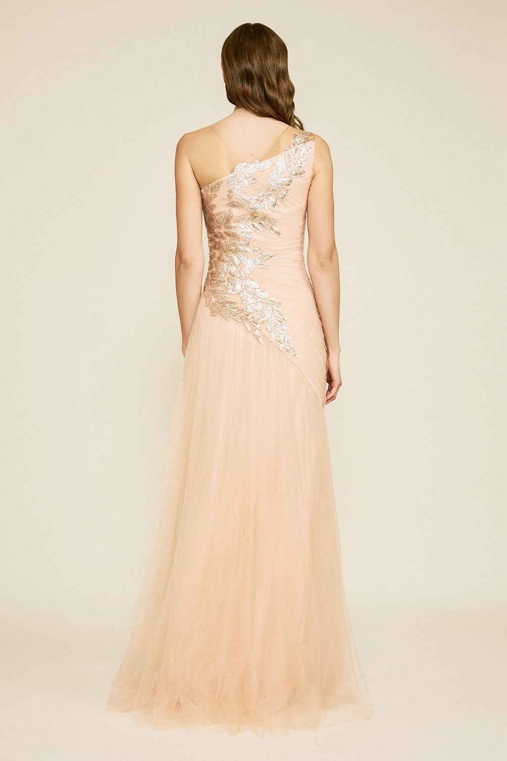 Tadashi Shoji - Cassini One-Shoulder Sequin Gown
