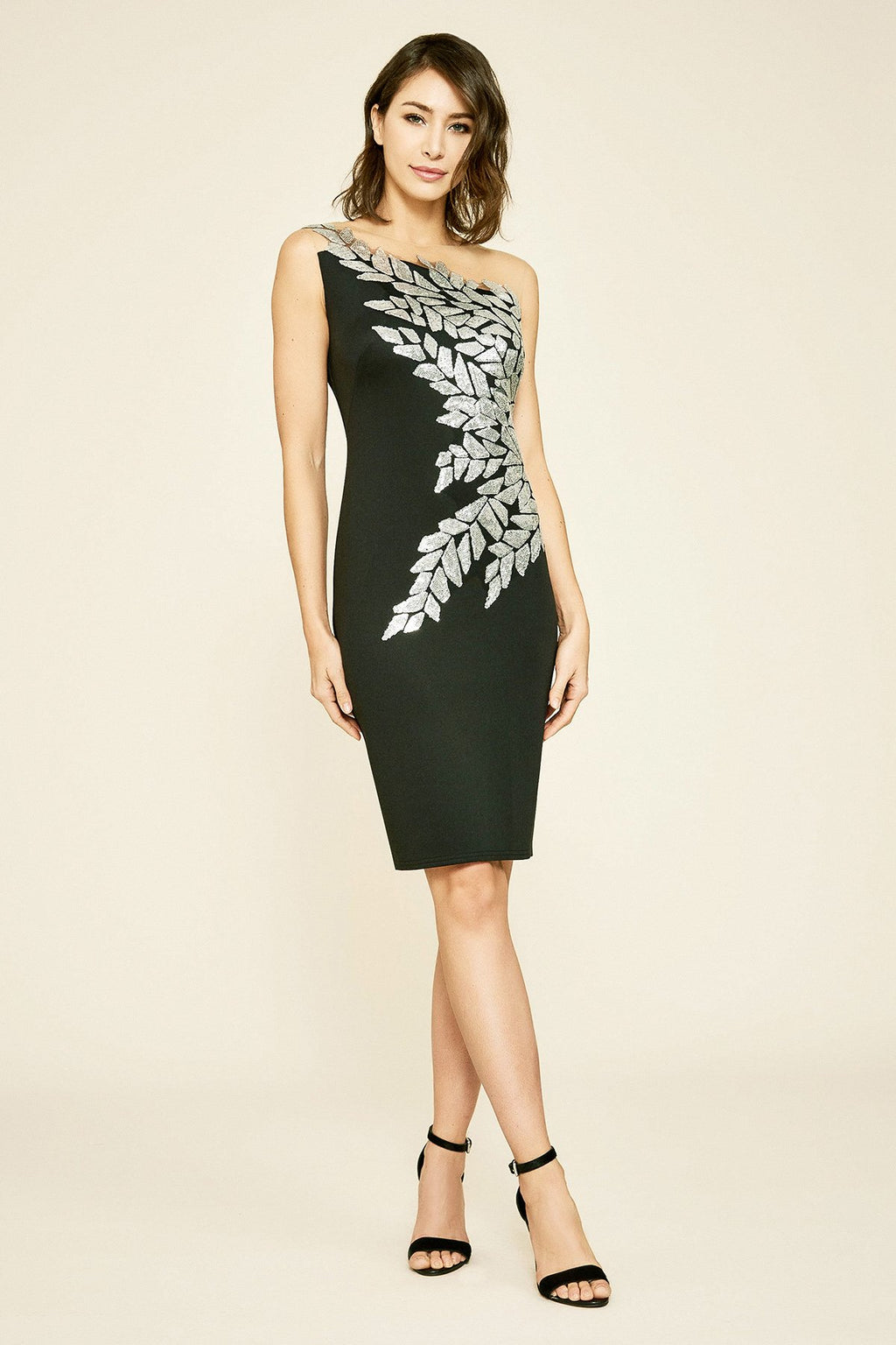 Seddon One-Shoulder Neoprene Dress