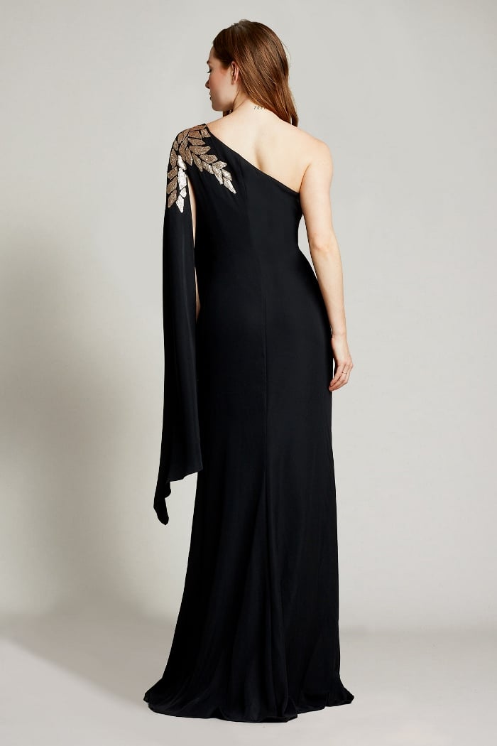 Tadashi Shoji - Columba One-Shoulder Sequin Crepe Gown