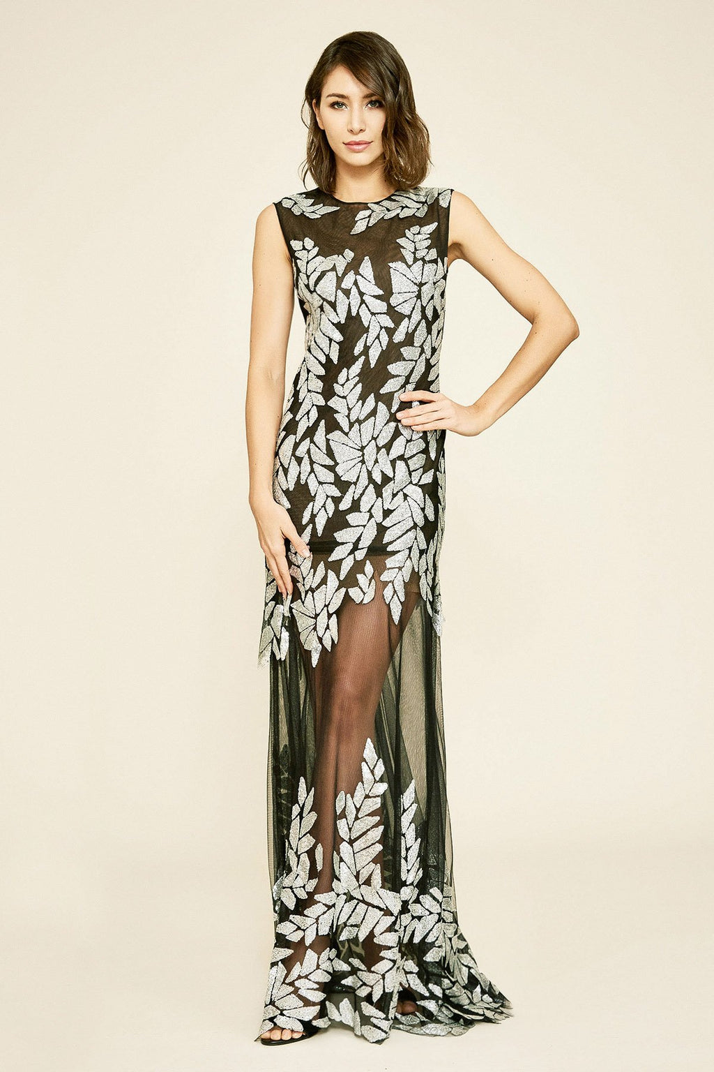 Tadashi Shoji - Haise Sequin Tulle Gown