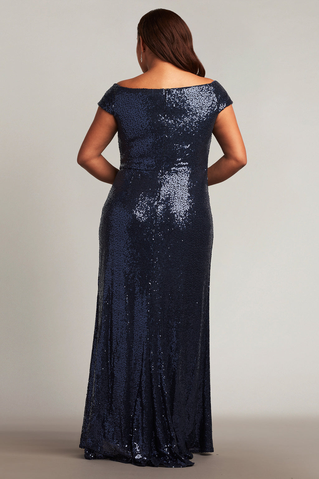 Hurley Off-The-Shoulder Sequin Gown - PLUS SIZE