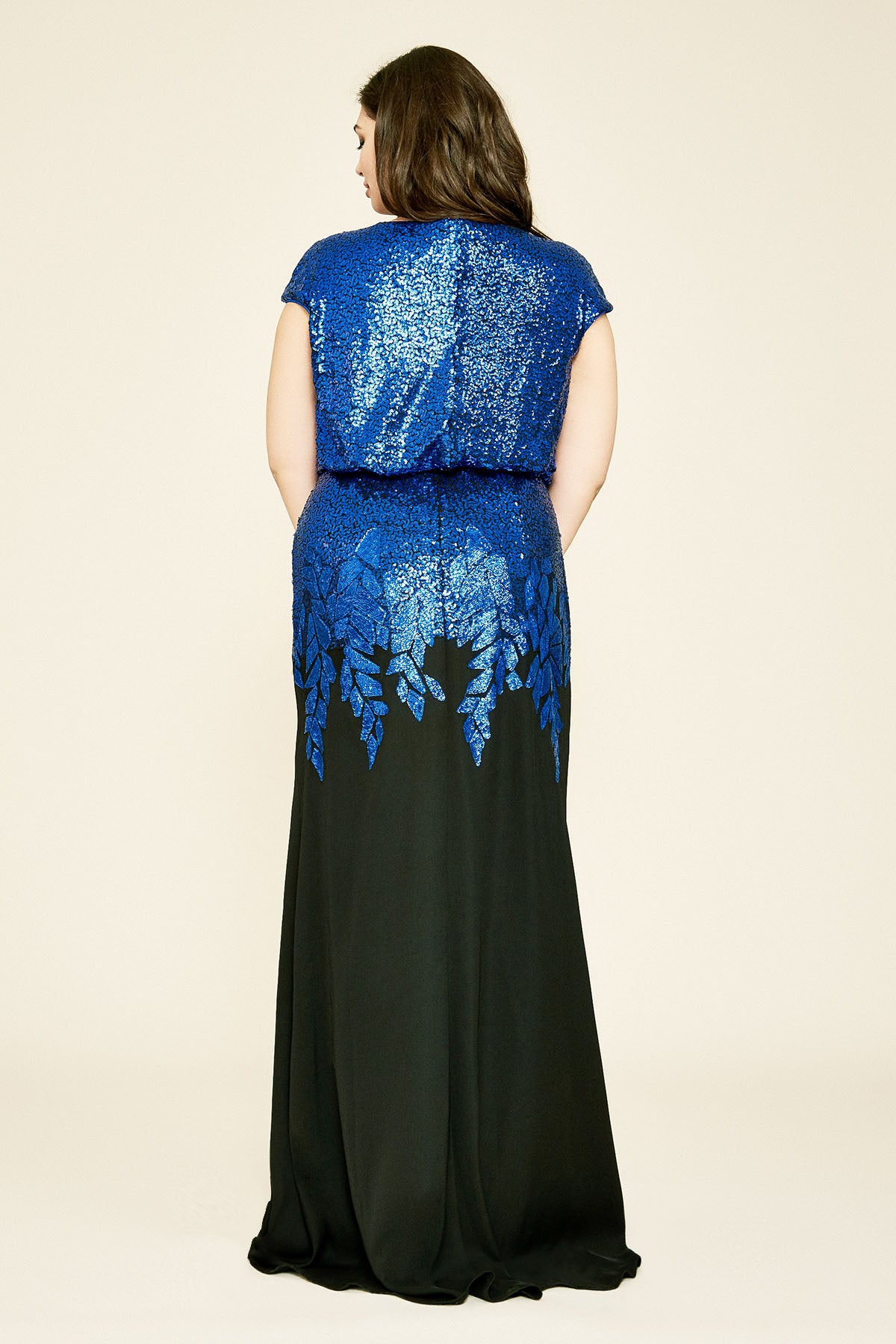 Tadashi Shoji - Corona Sequin Gown - PLUS SIZE