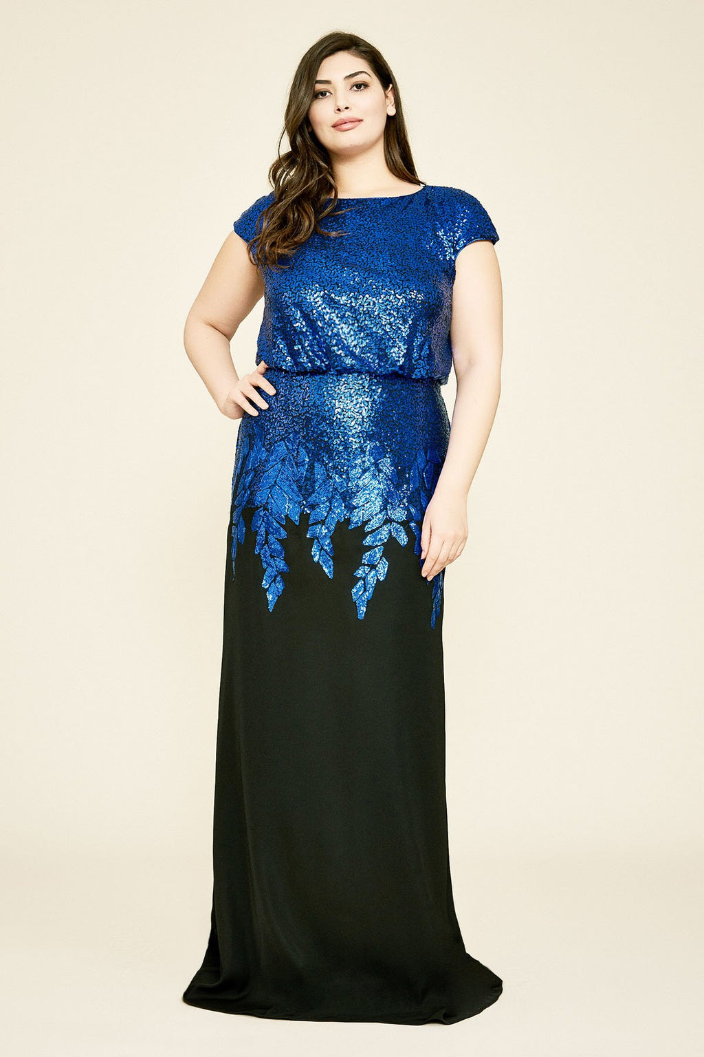 Tadashi Shoji - Corona Sequin Gown - PLUS SIZE