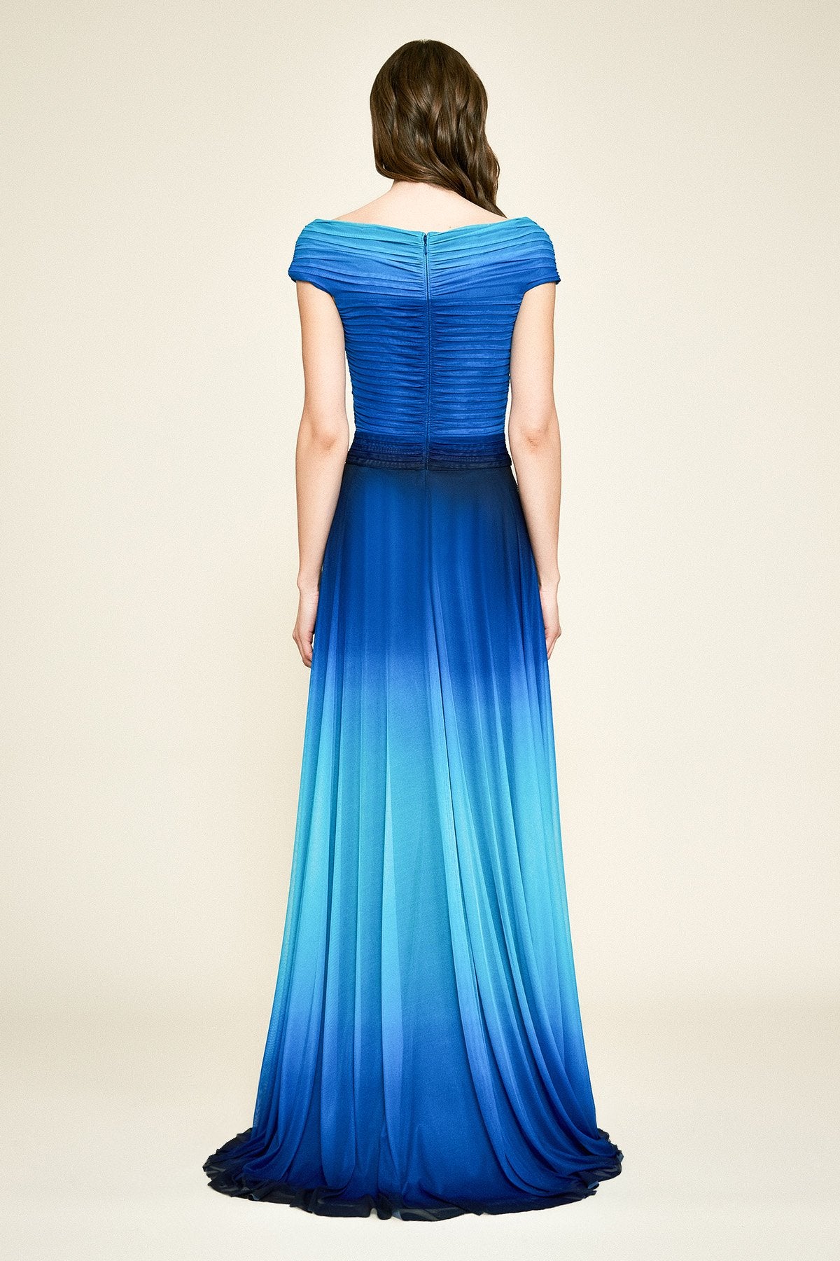 Tadashi Shoji - Pavo Jersey Ombre Gown