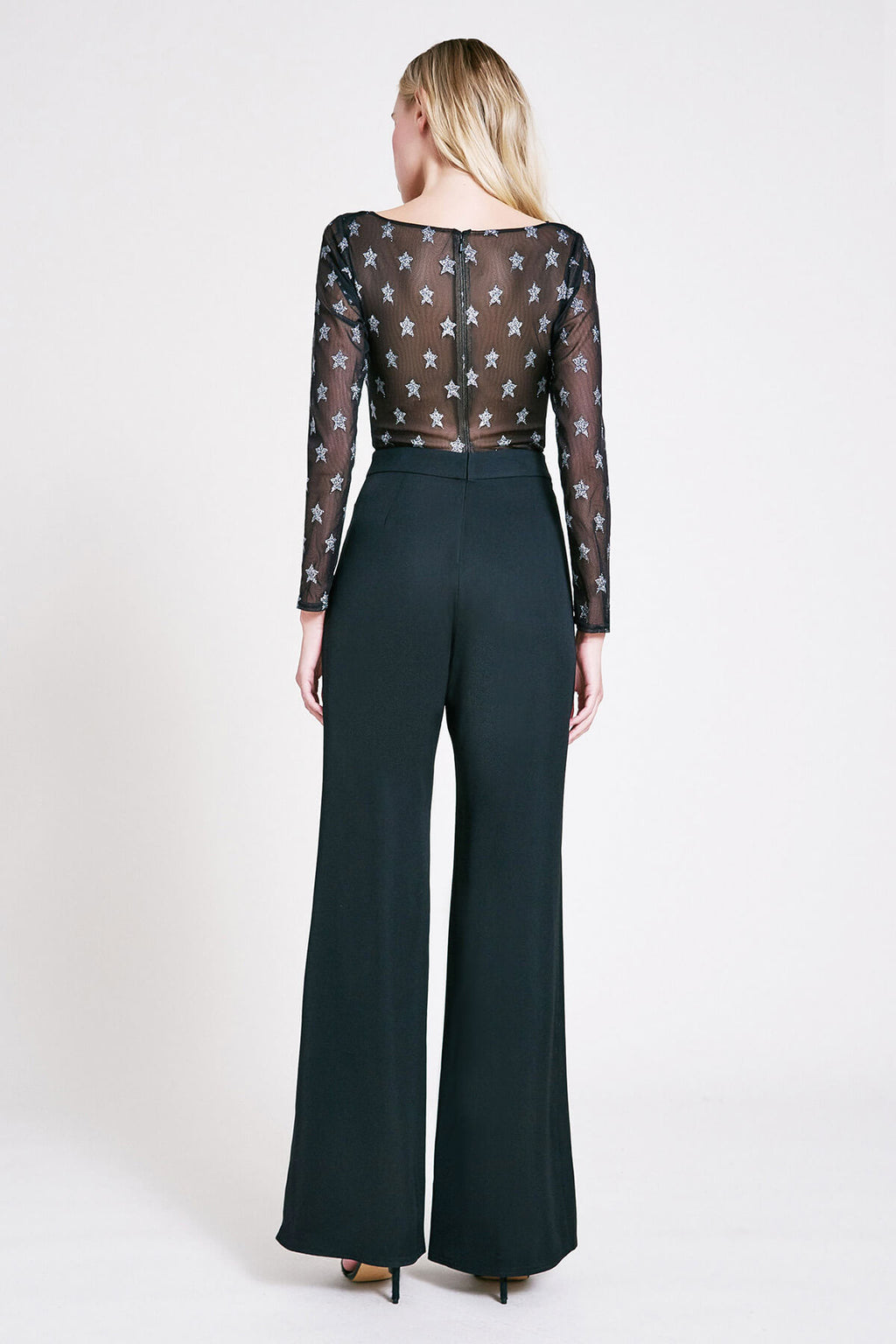 Karlie Metallic Star Tie-Front Jumpsuit