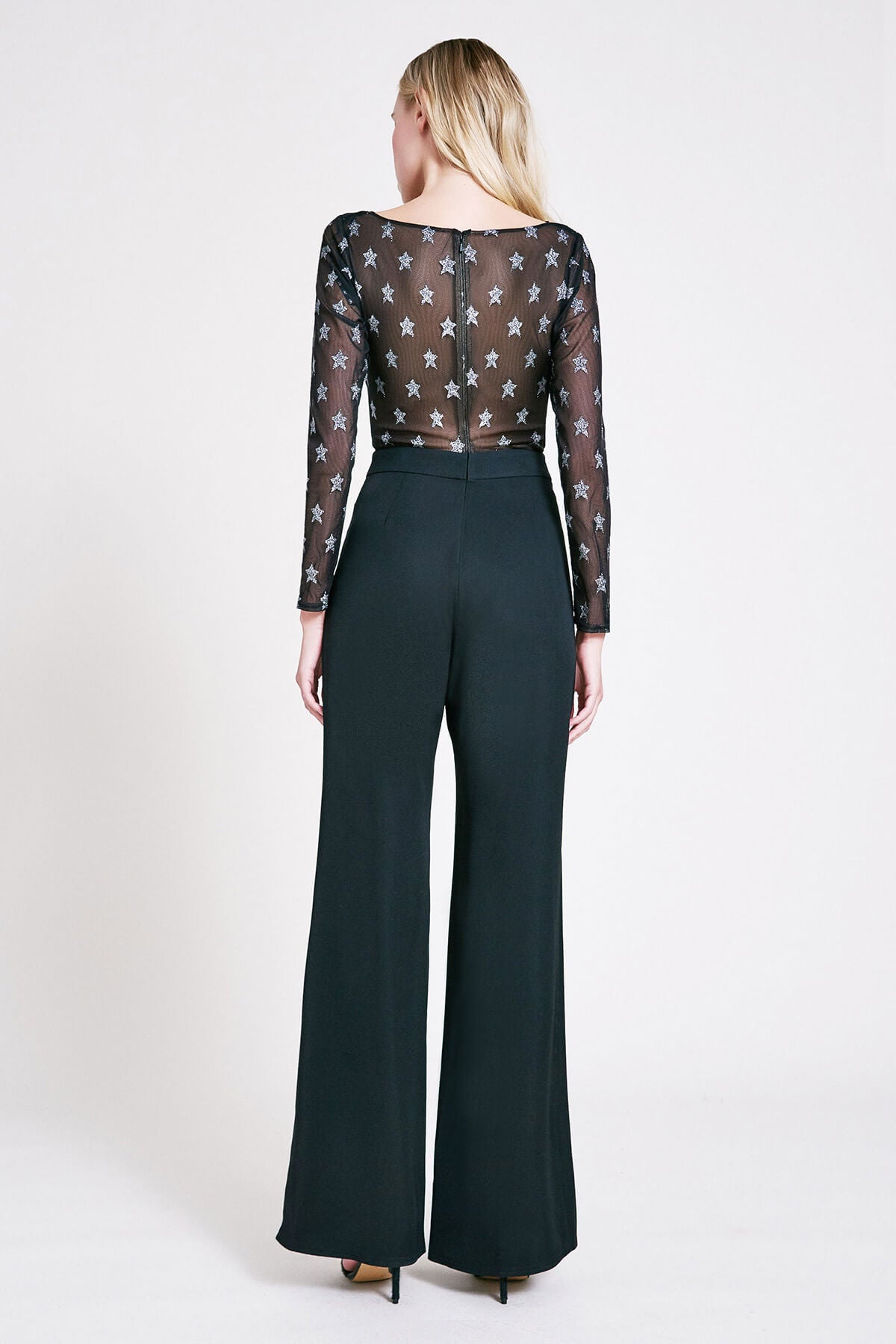 Karlie Metallic Star Tie-Front Jumpsuit
