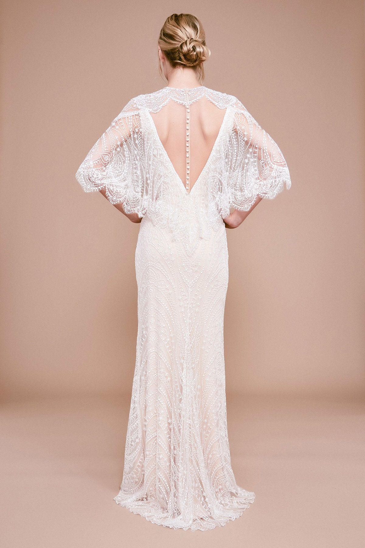 Tadashi Shoji - Atwood Open-Back Lace Gown