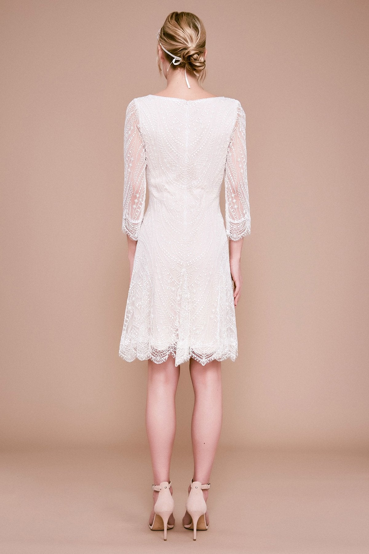Tadashi Shoji - Matilda Long-Sleeve Embroidered Dress