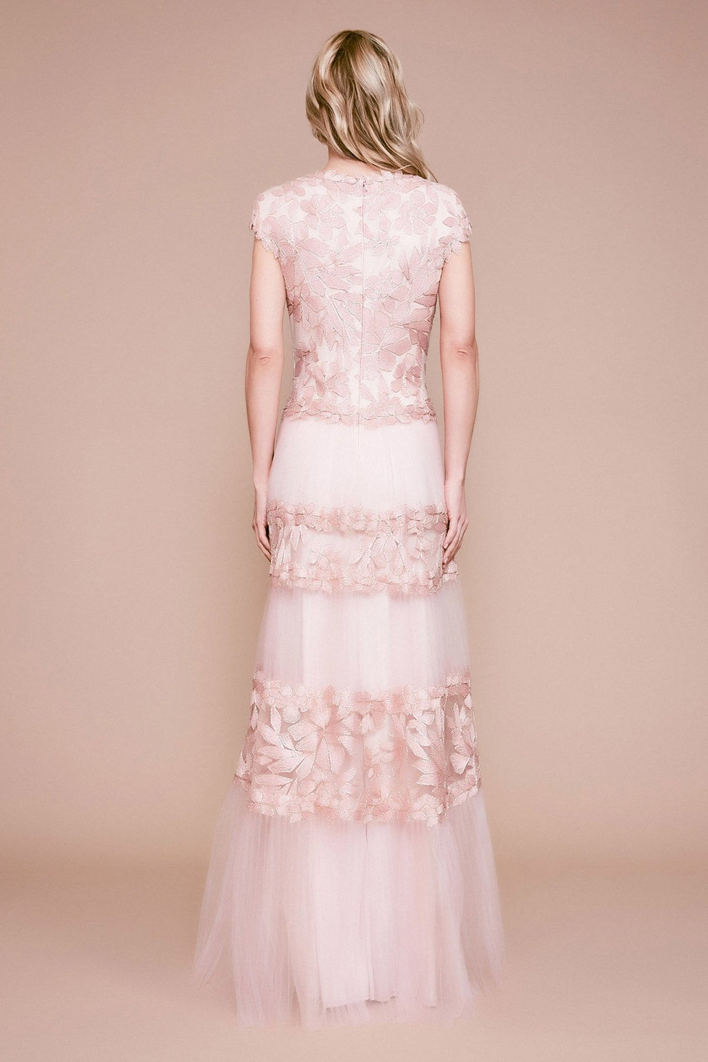 Tadashi Shoji - Saleem Floral Embroidered Tulle Gown