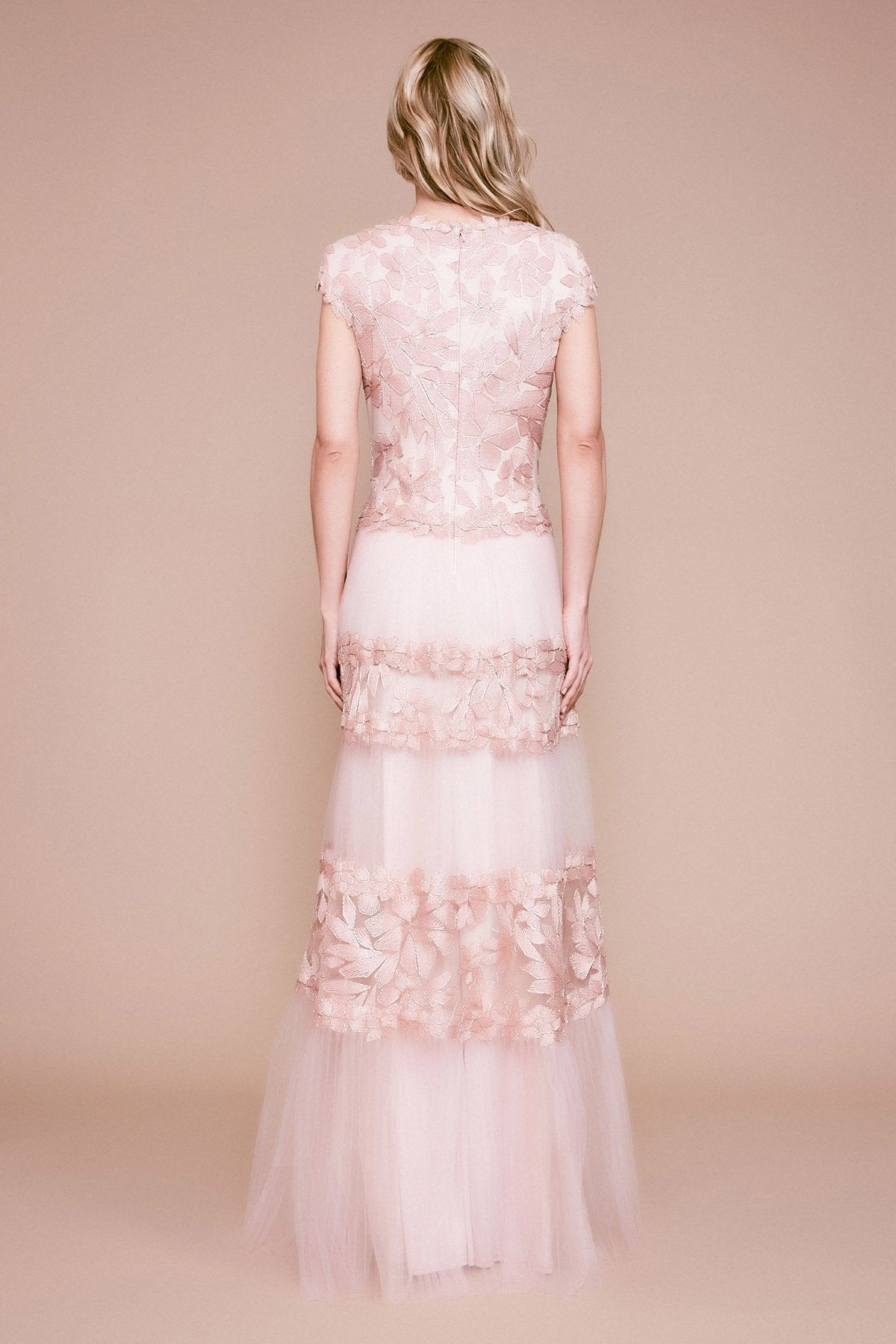Tadashi Shoji - Saleem Floral Embroidered Tulle Gown