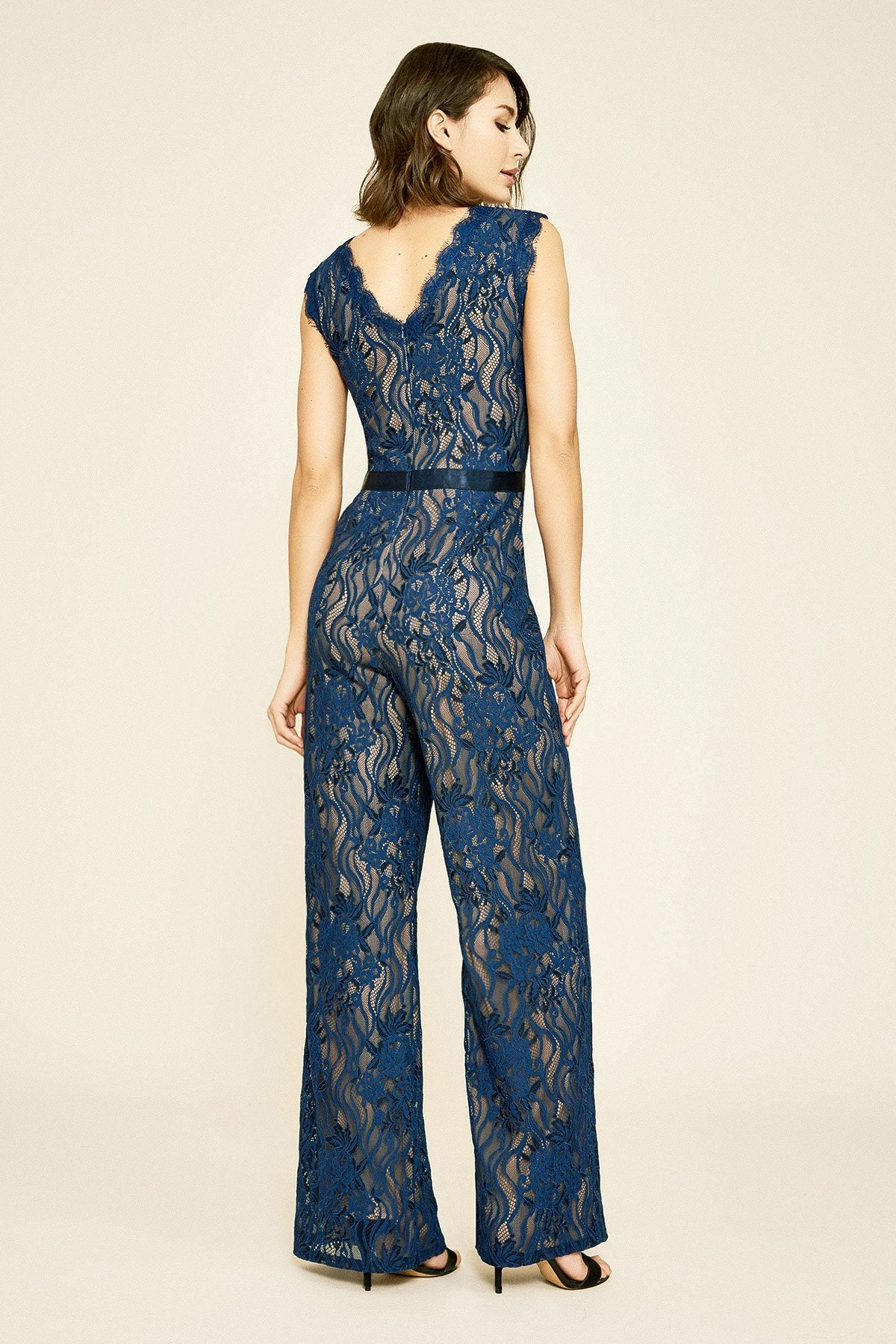 Tadashi Shoji - Koko Sleeveless Lace Jumpsuit