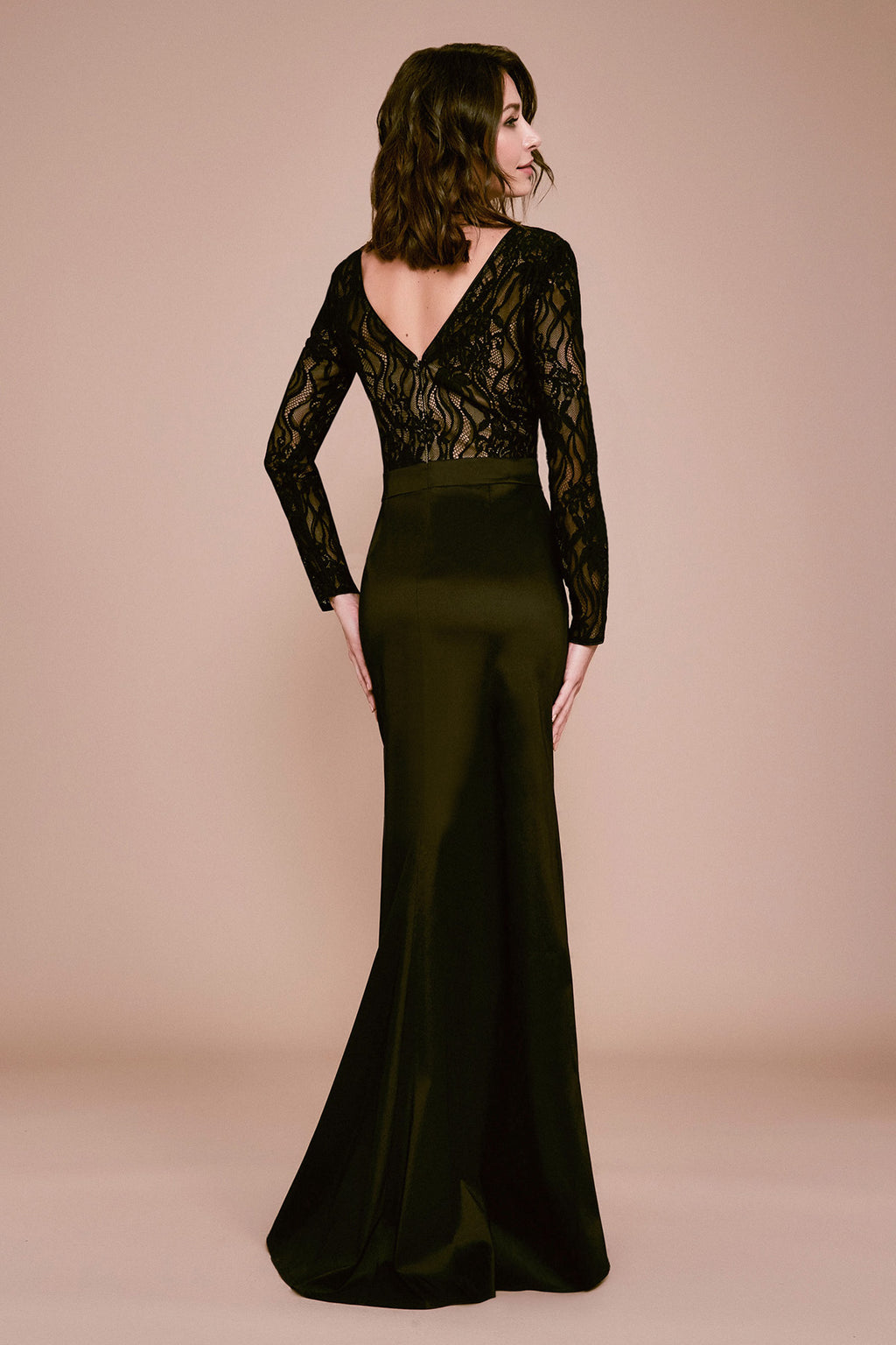Tadashi Shoji - Nyx Ruffled Taffeta Slit Gown