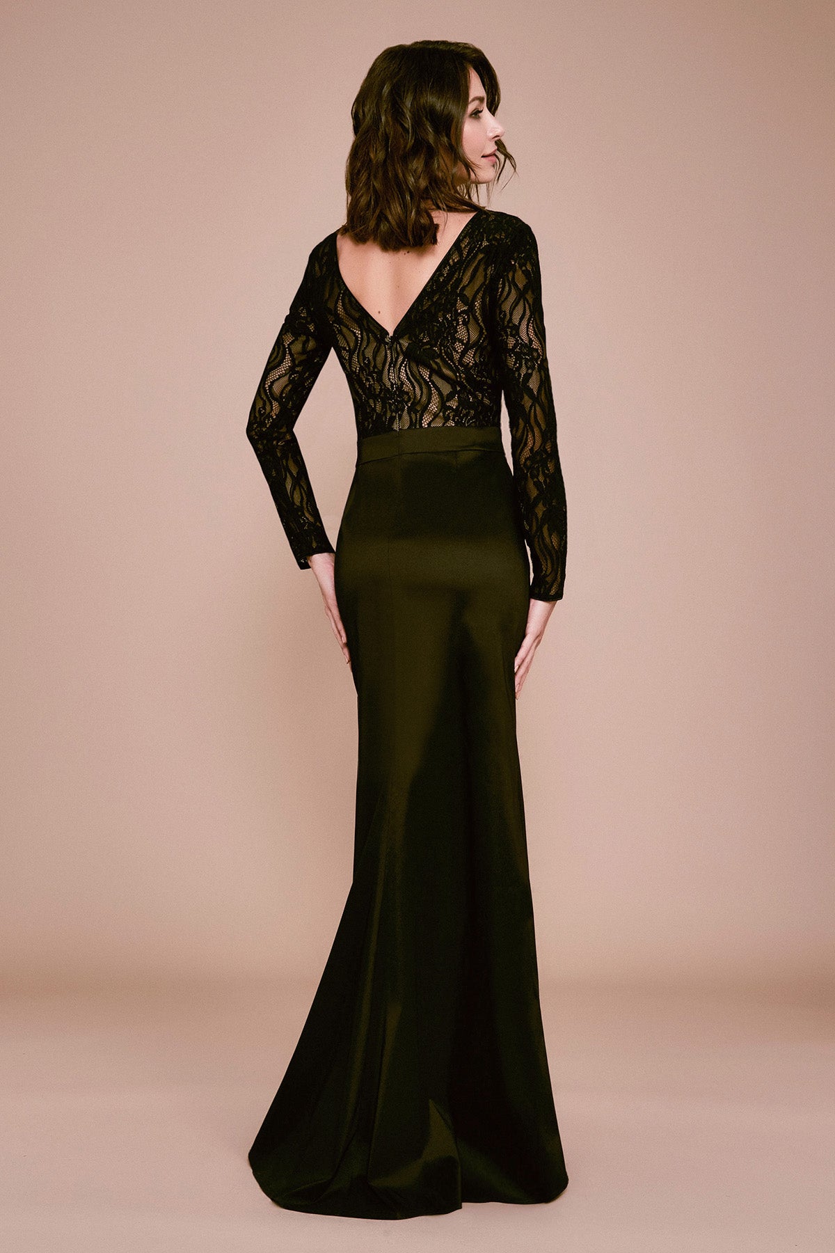 Tadashi Shoji - Nyx Ruffled Taffeta Slit Gown