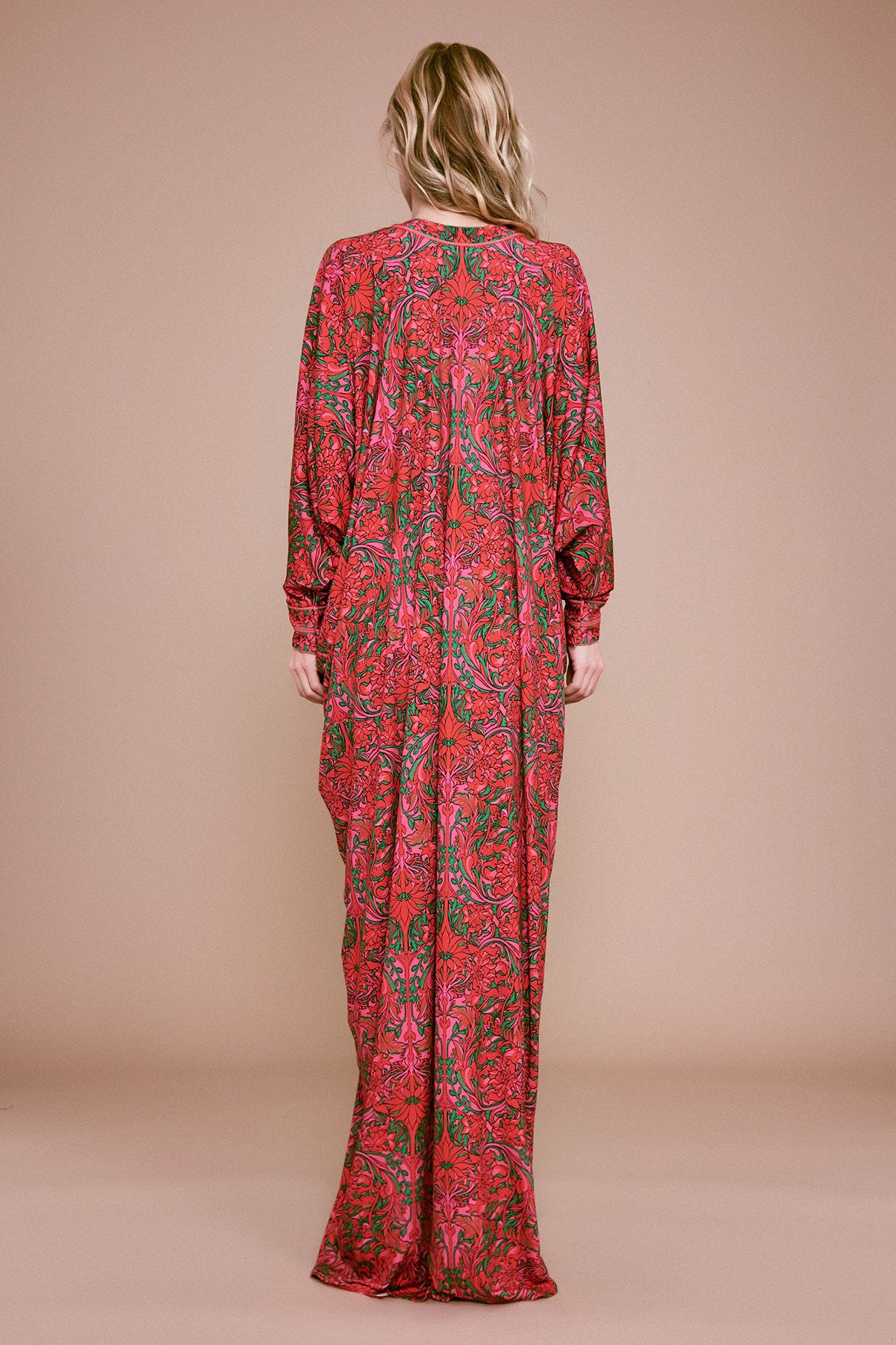 Tadashi Shoji - Otieno Caftan Mesh Maxi Dress