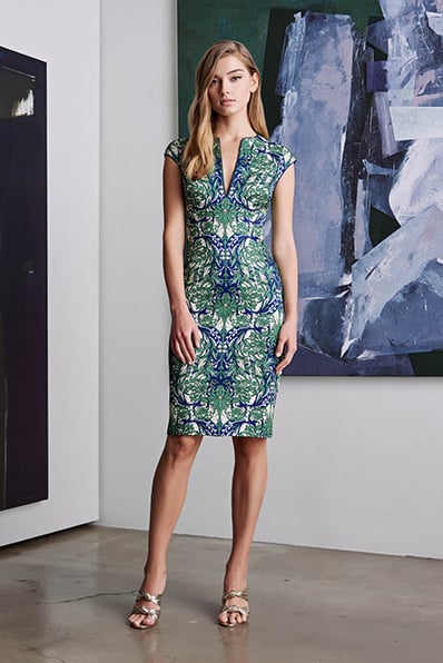 Reed Printed Neoprene Dress
