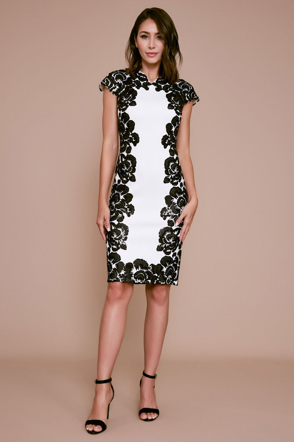 Tadashi Shoji - Spruce Neoprene Sequin Dress