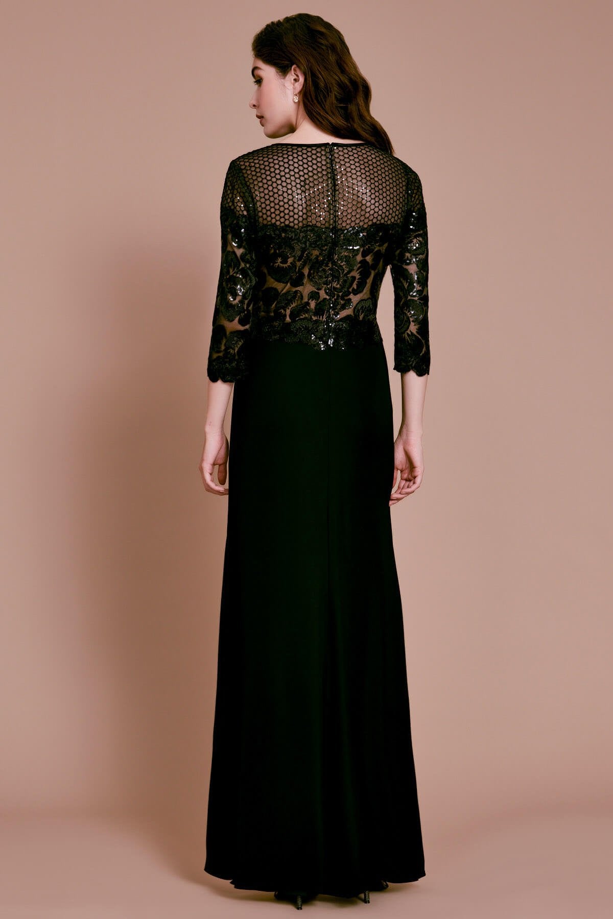 Tadashi Shoji - Loe Embellished Illusion Gown