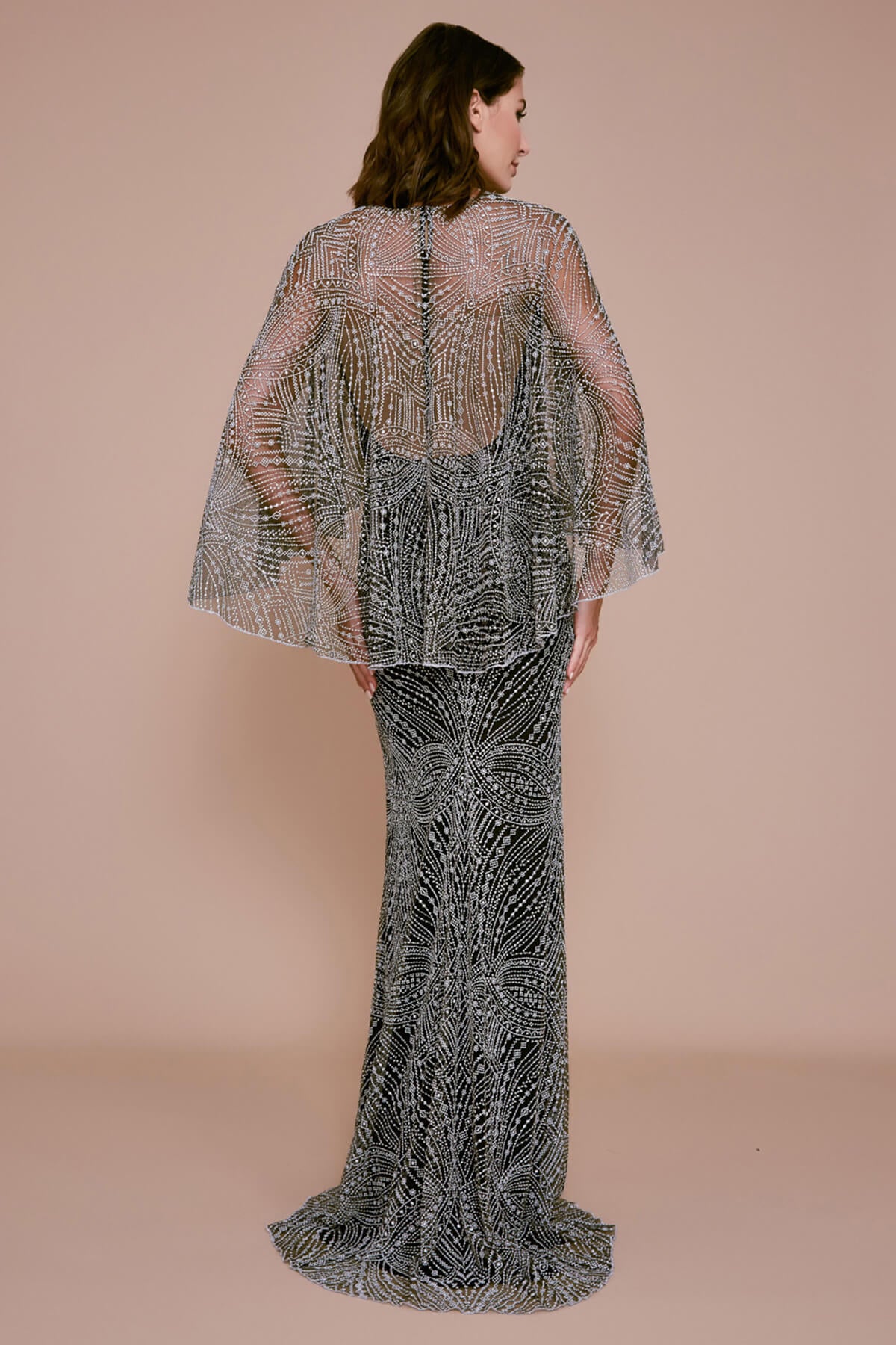 Tadashi Shoji - Cypress Embroidered Tulle Overlay Gown
