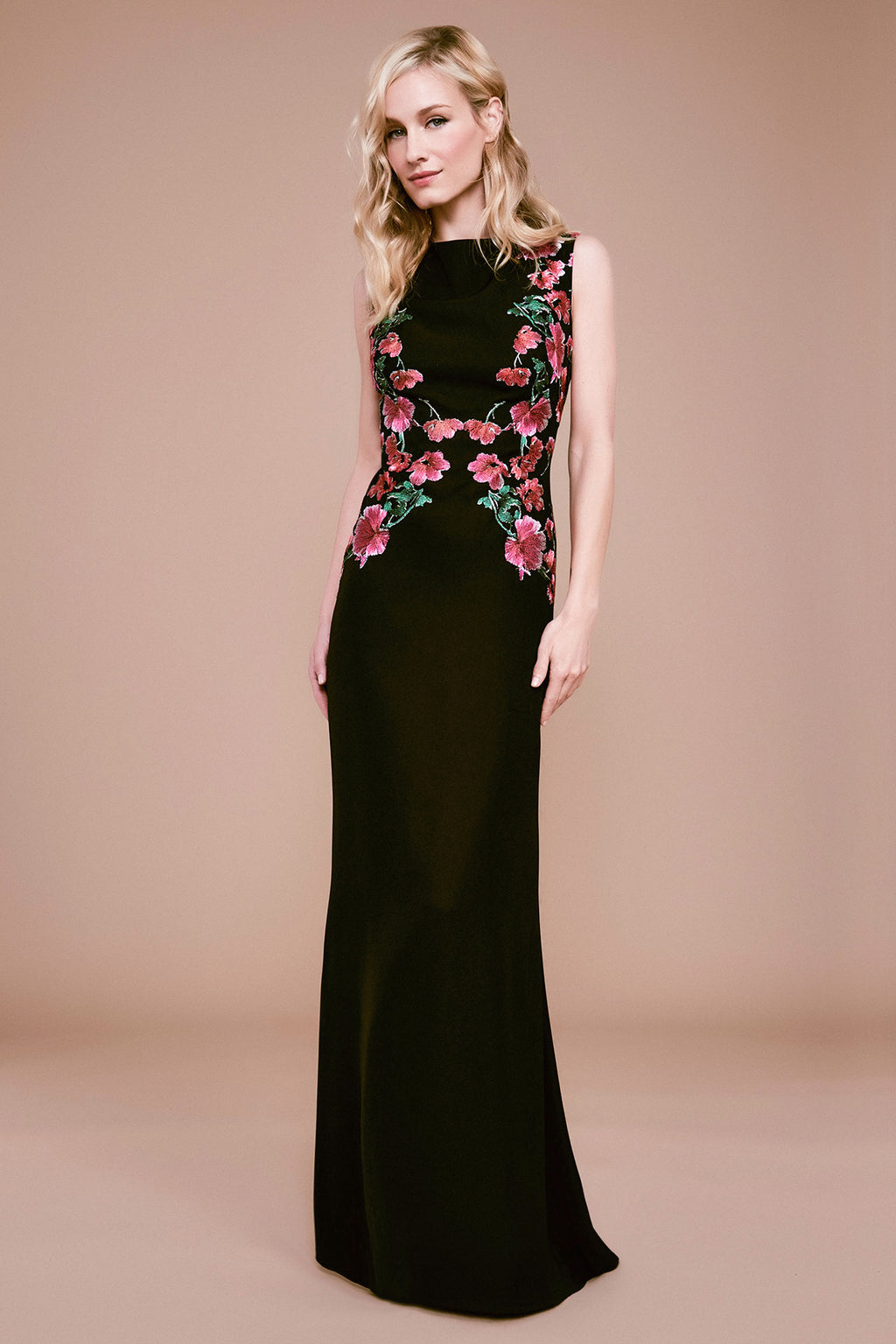 Tadashi Shoji - Samar Floral Embroidered Lace Gown