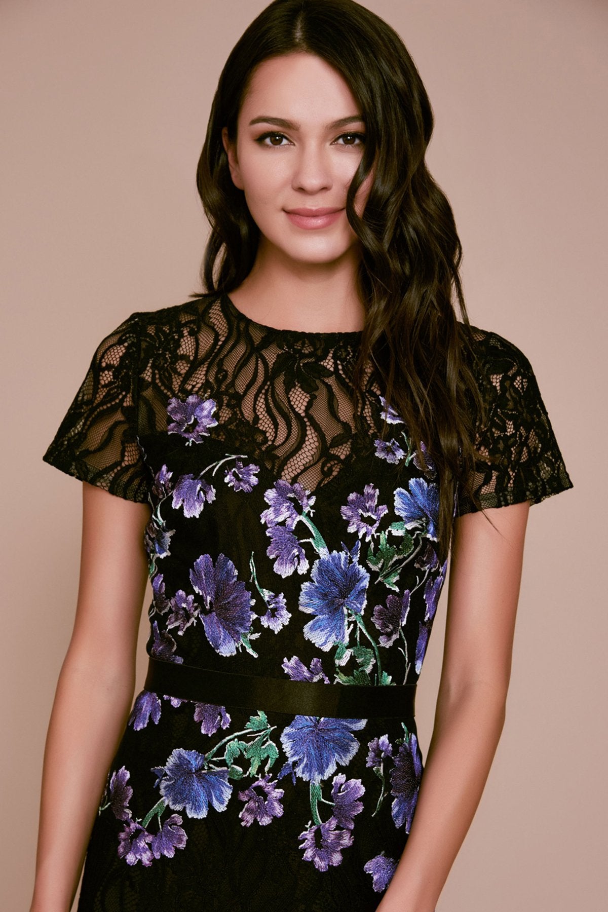 Tadashi Shoji - Avens Floral Embroidered Gown
