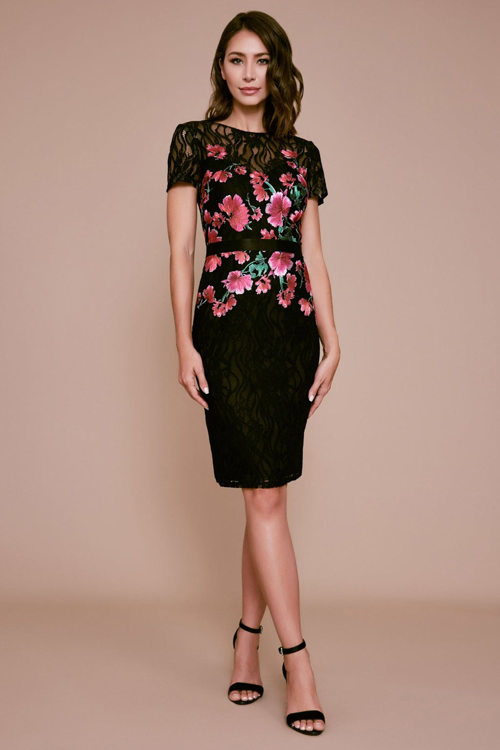 Seda Floral Embroidered Dress