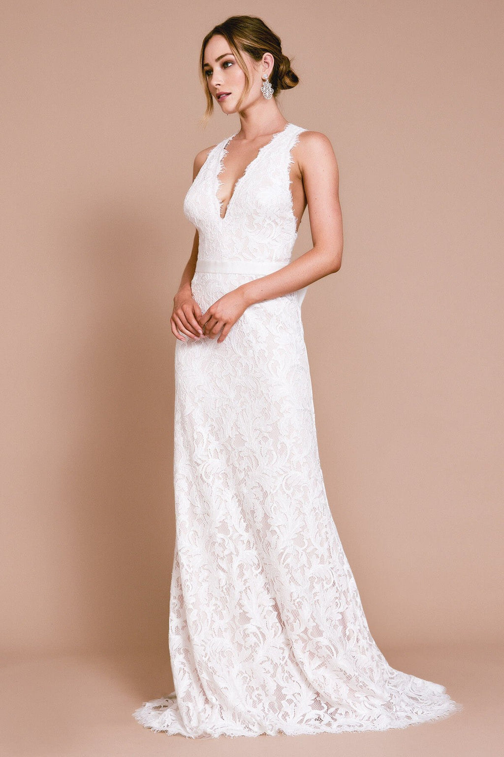 KELADRY RAZOR BACK GOWN