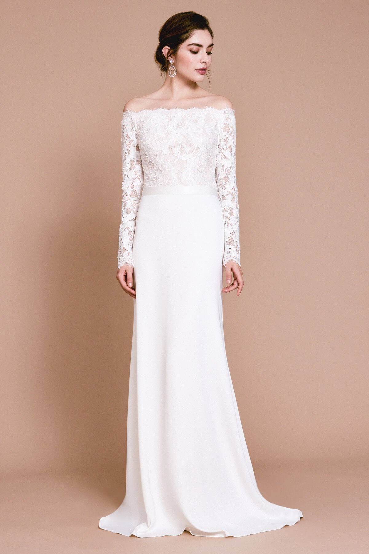 Westley Off-Shoulder Long-Sleeve Gown Tadashi Shoji Official Online Boutique Westley Off-Shoulder Long-Sleeve Gown Tadashi Shoji Official Online Boutique