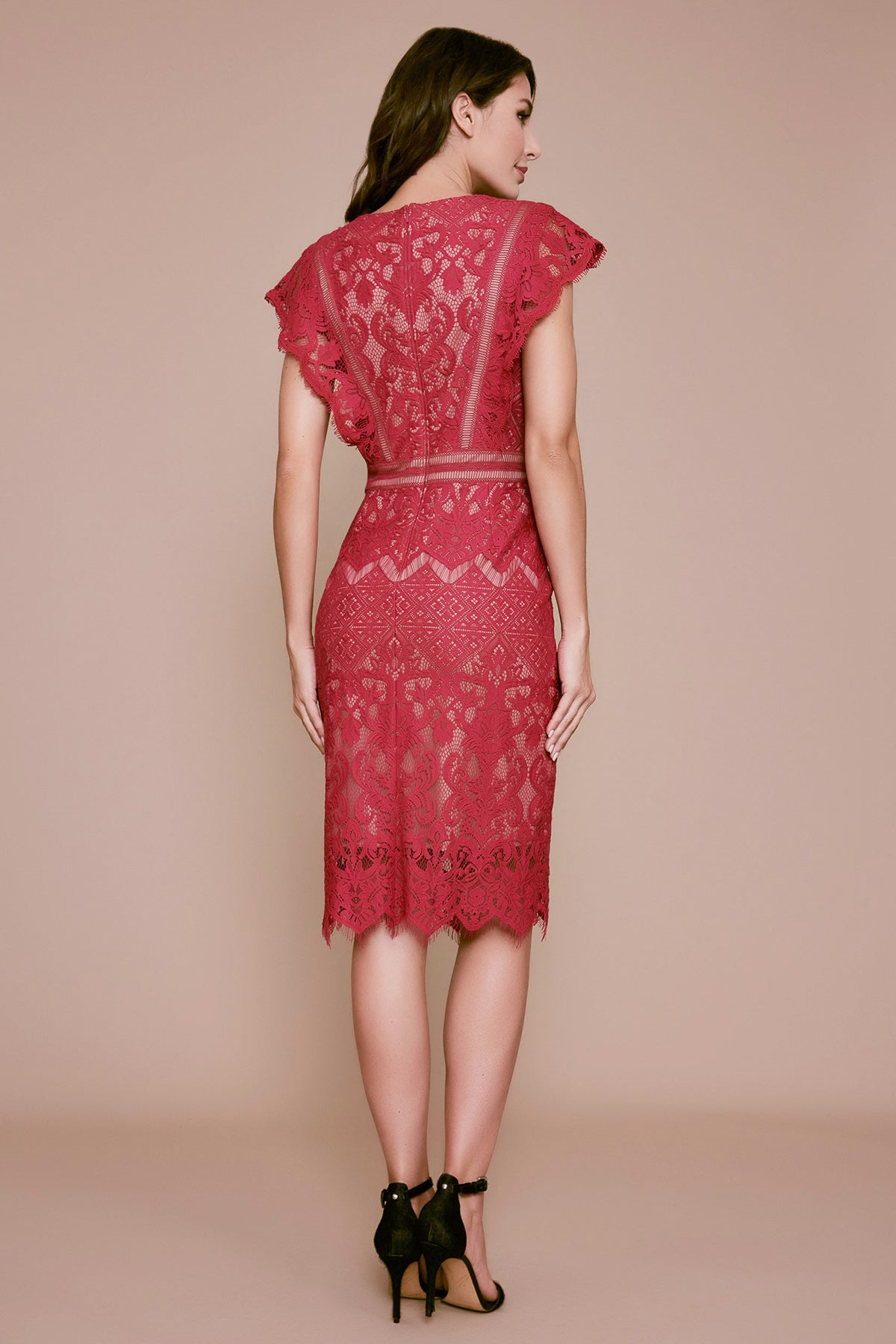 Tadashi Shoji - Lur Sleeveless Lace Dress
