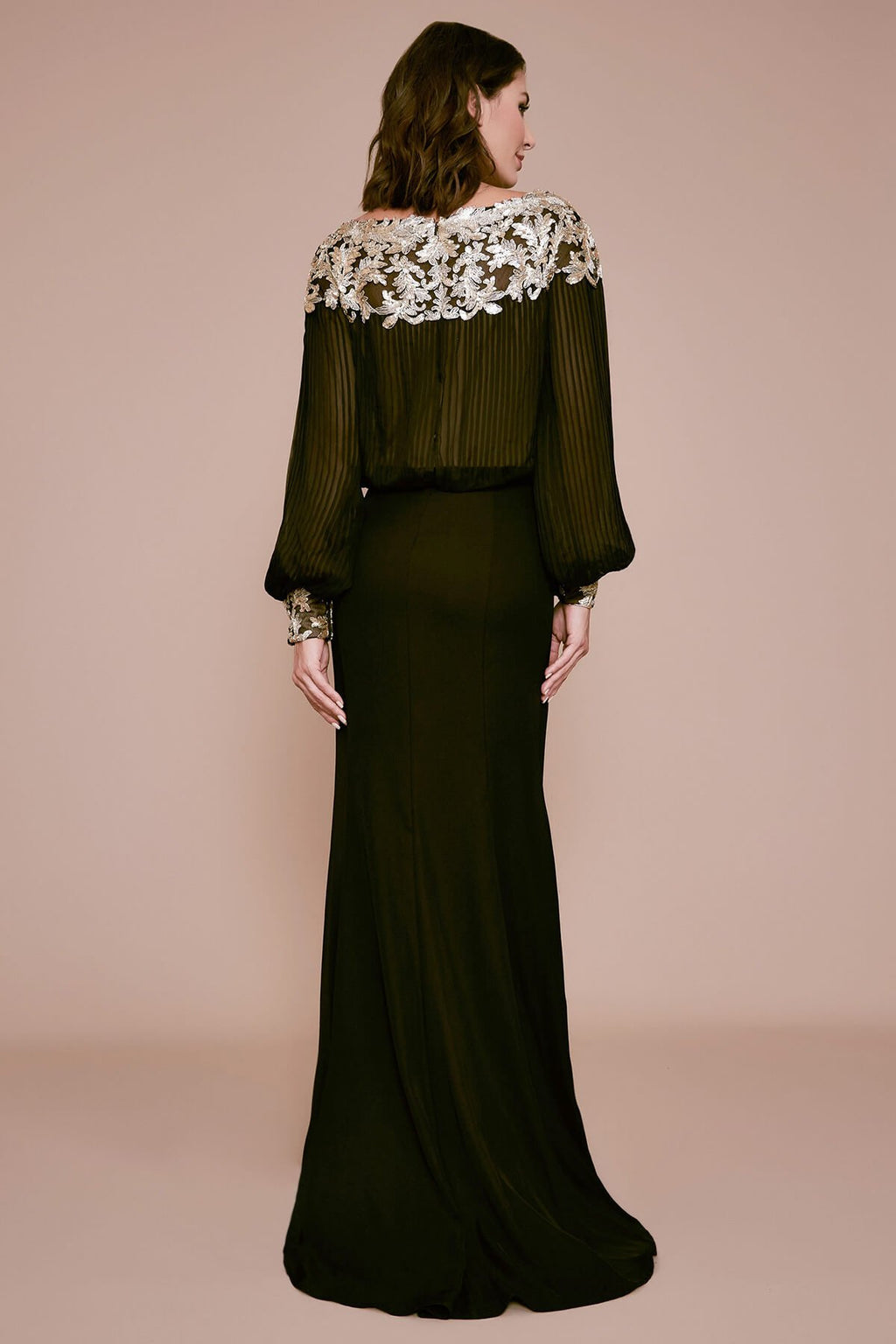 Tadashi Shoji - Tevy Tulle & Crepe Evening Gown