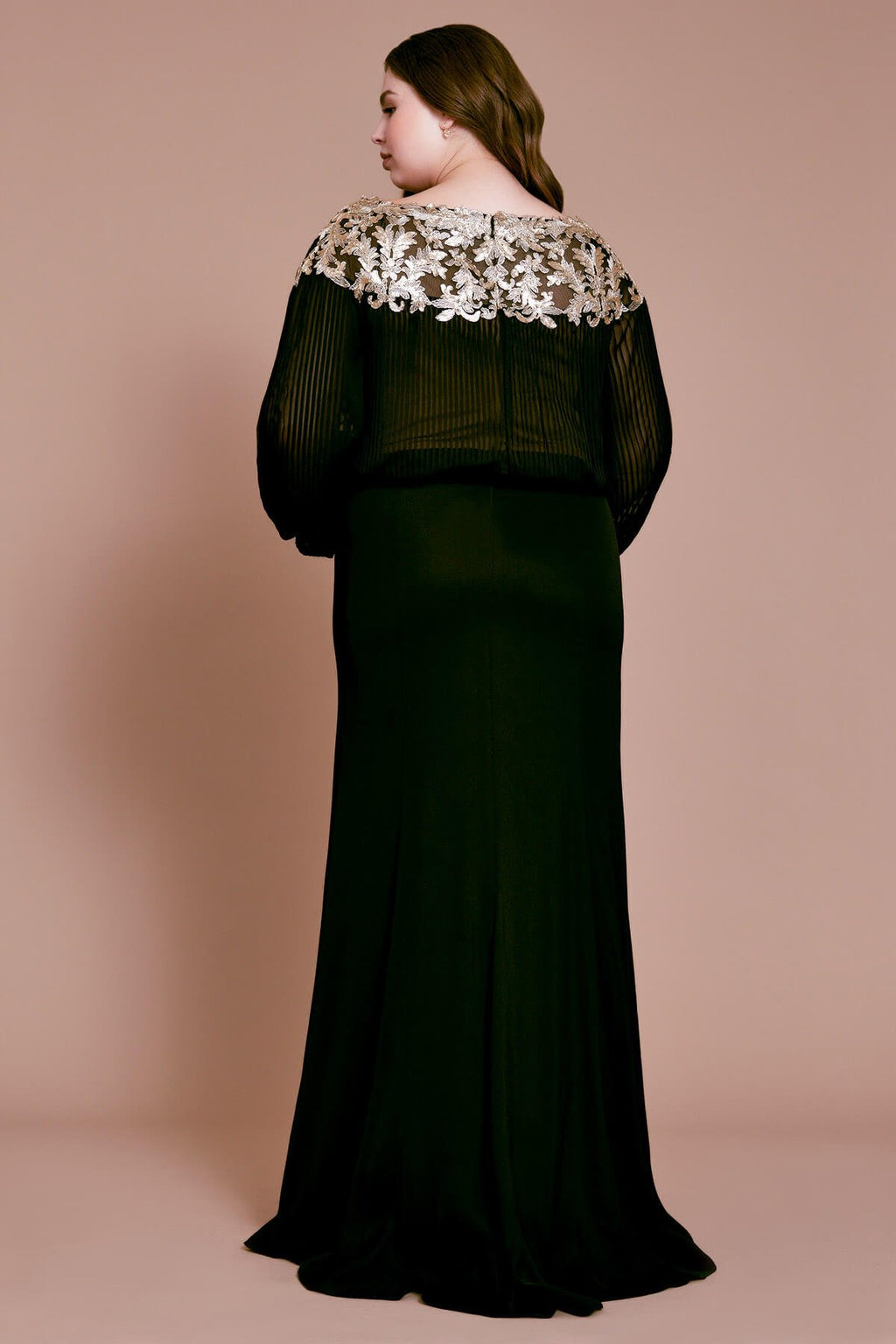 Tevy Tulle & Crepe Evening Gown - PLUS SIZE