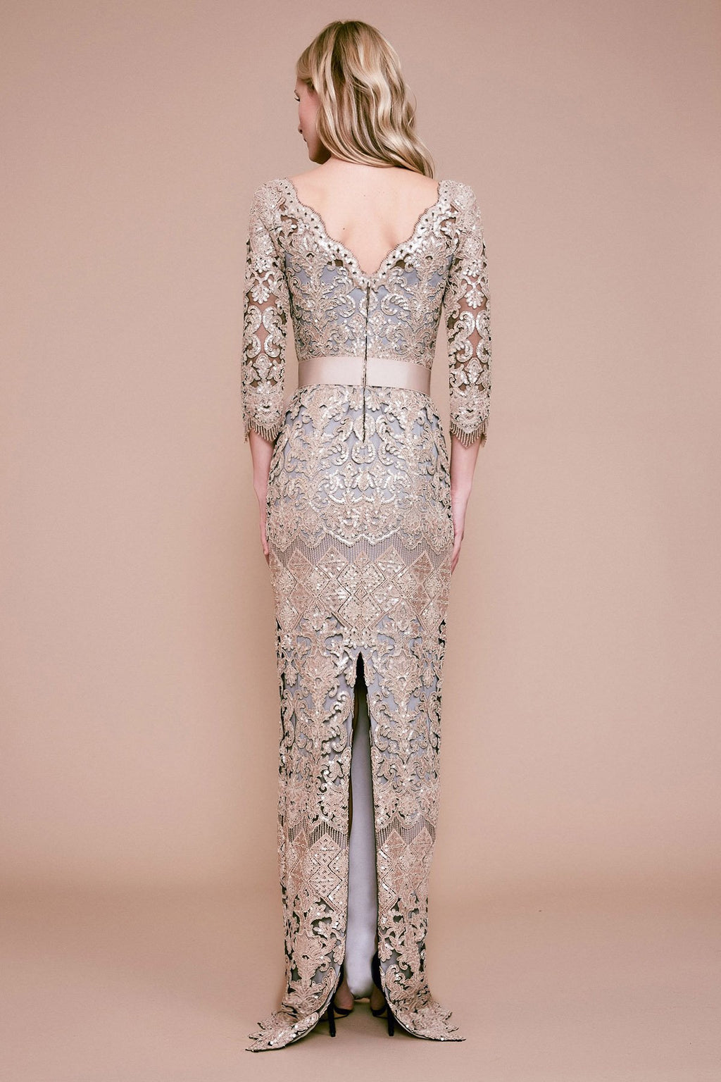 Tadashi Shoji - Waverly Sequin Embroidered Gown