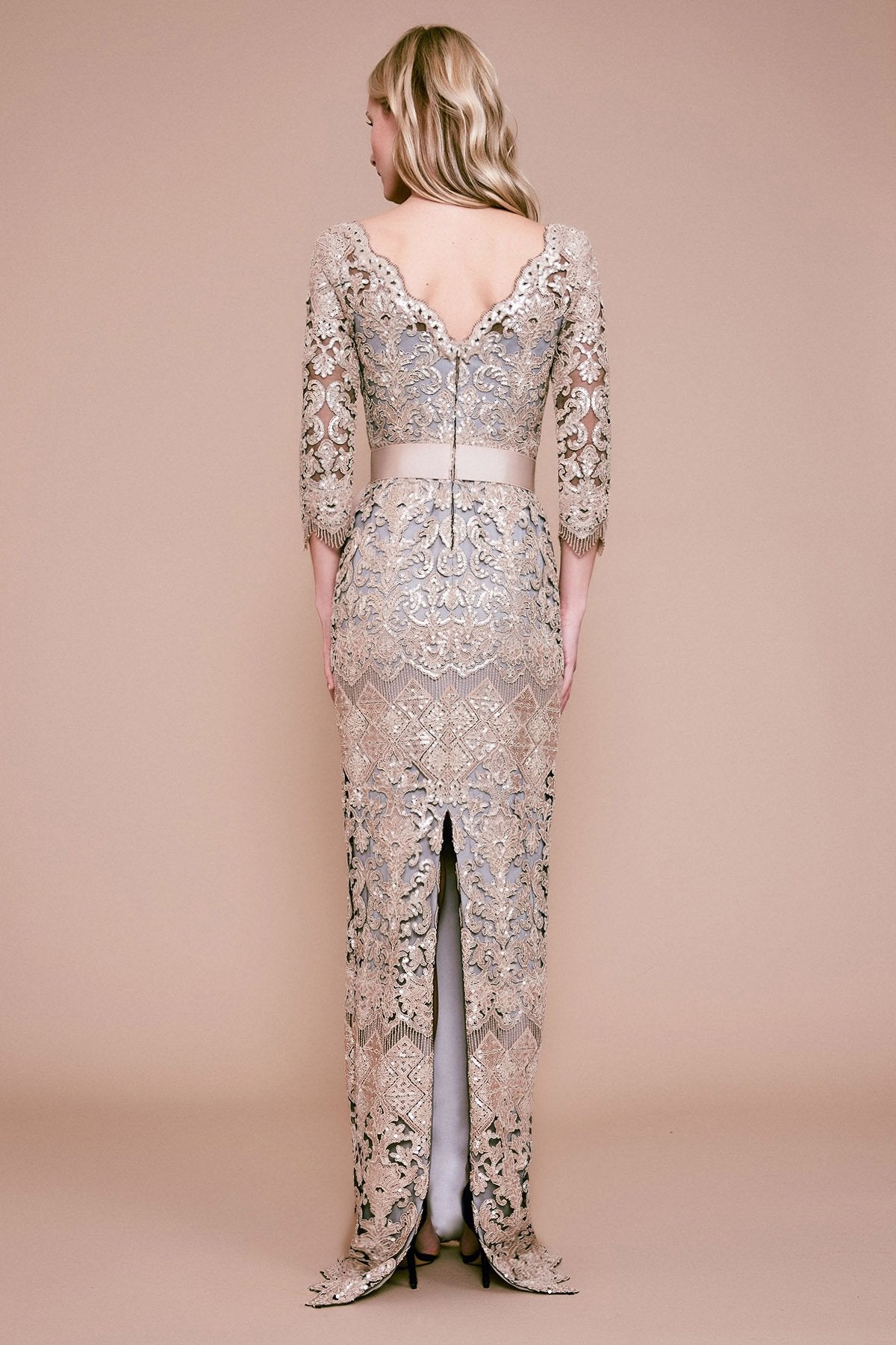 Tadashi Shoji - Waverly Sequin Embroidered Gown