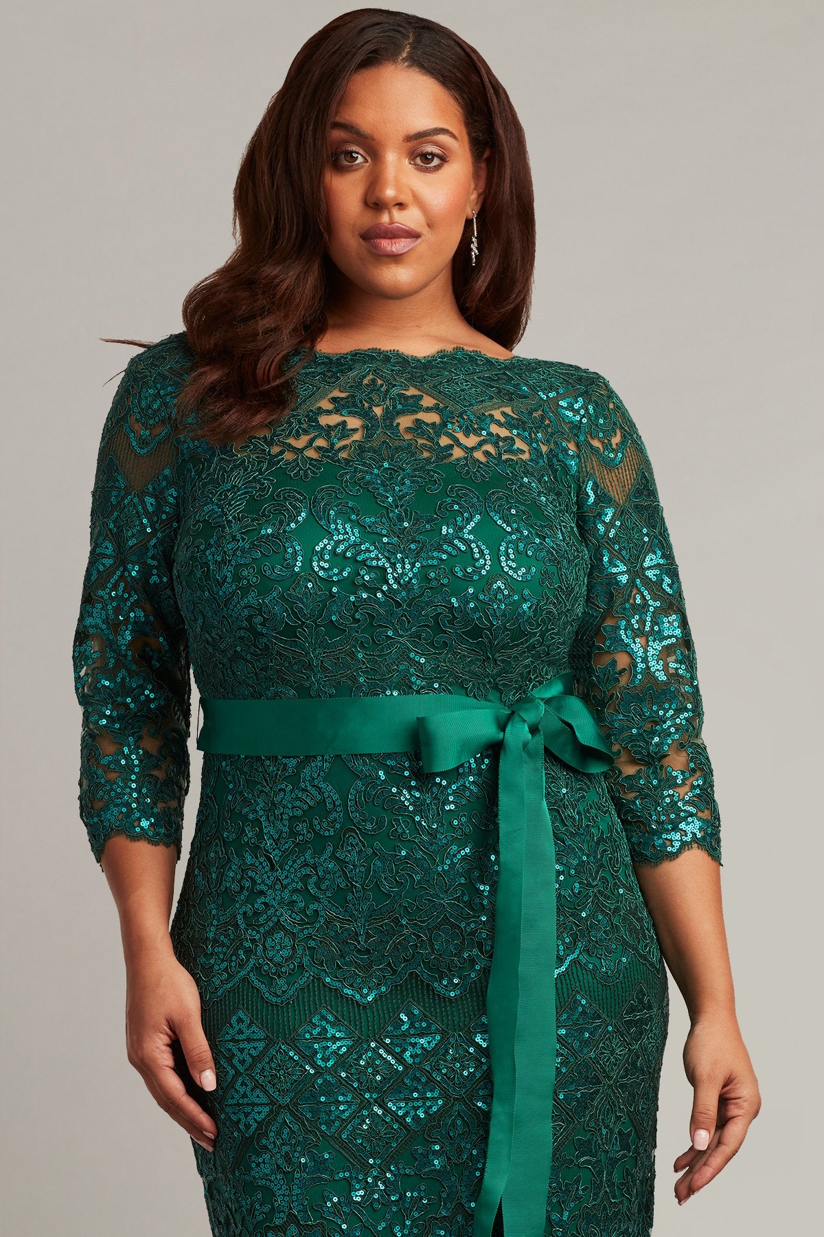 Waverly Sequin Embroidered Gown - PLUS SIZE
