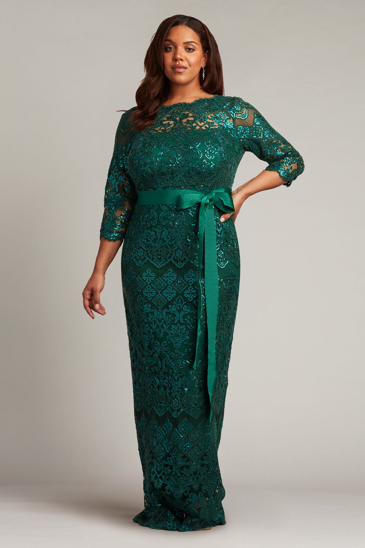 Waverly Sequin Embroidered Gown - PLUS SIZE