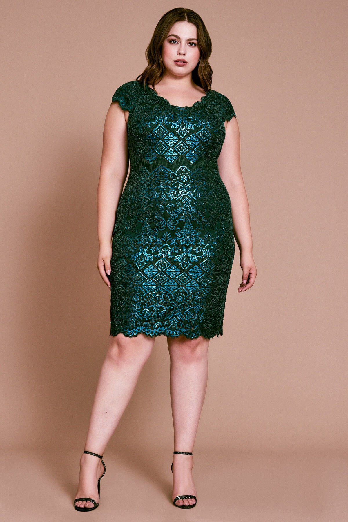 Kannitha Sequin Embroidered Dress - PLUS SIZE