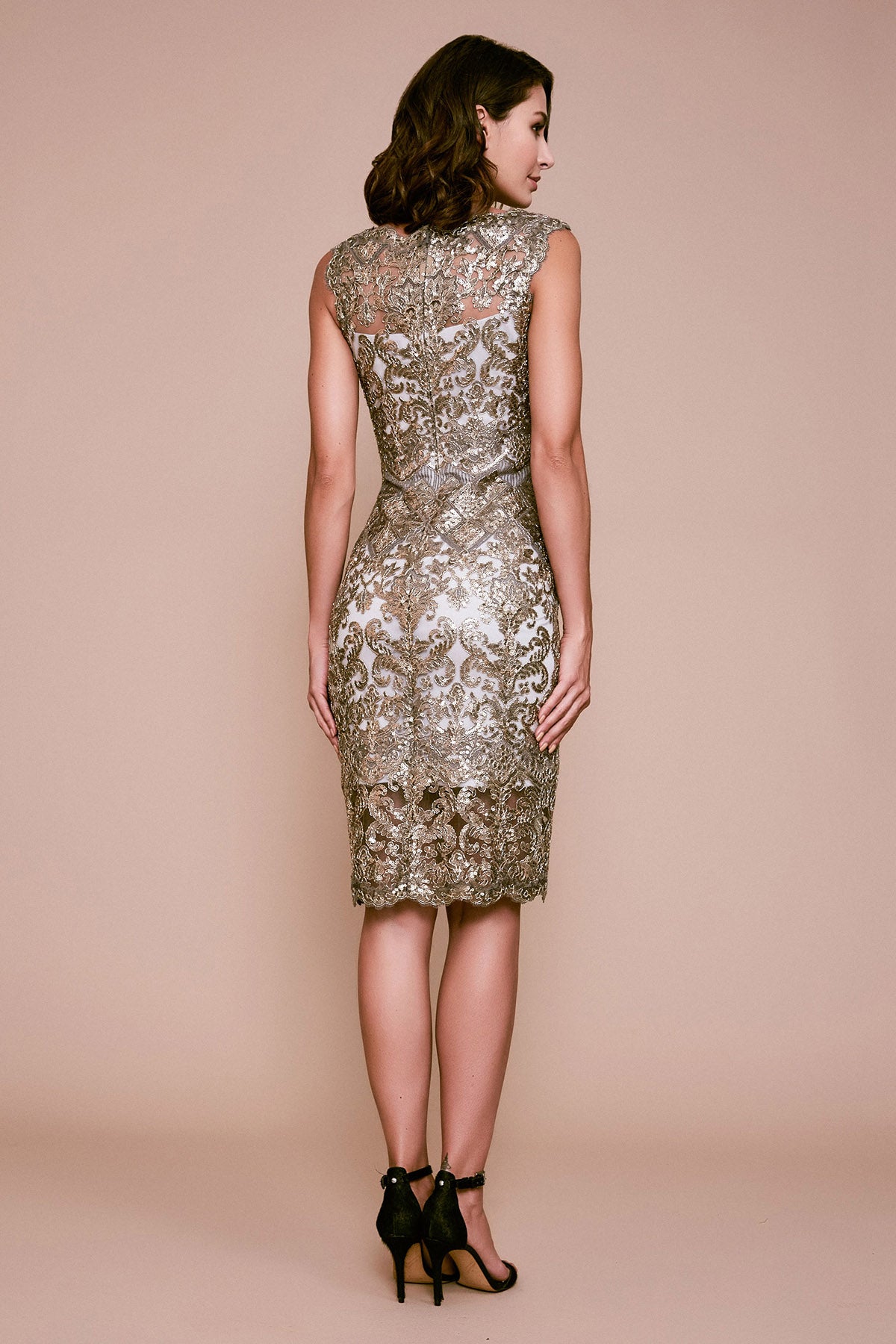 Tadashi Shoji - Delta Sleeveless Sequin Embroidered Dress