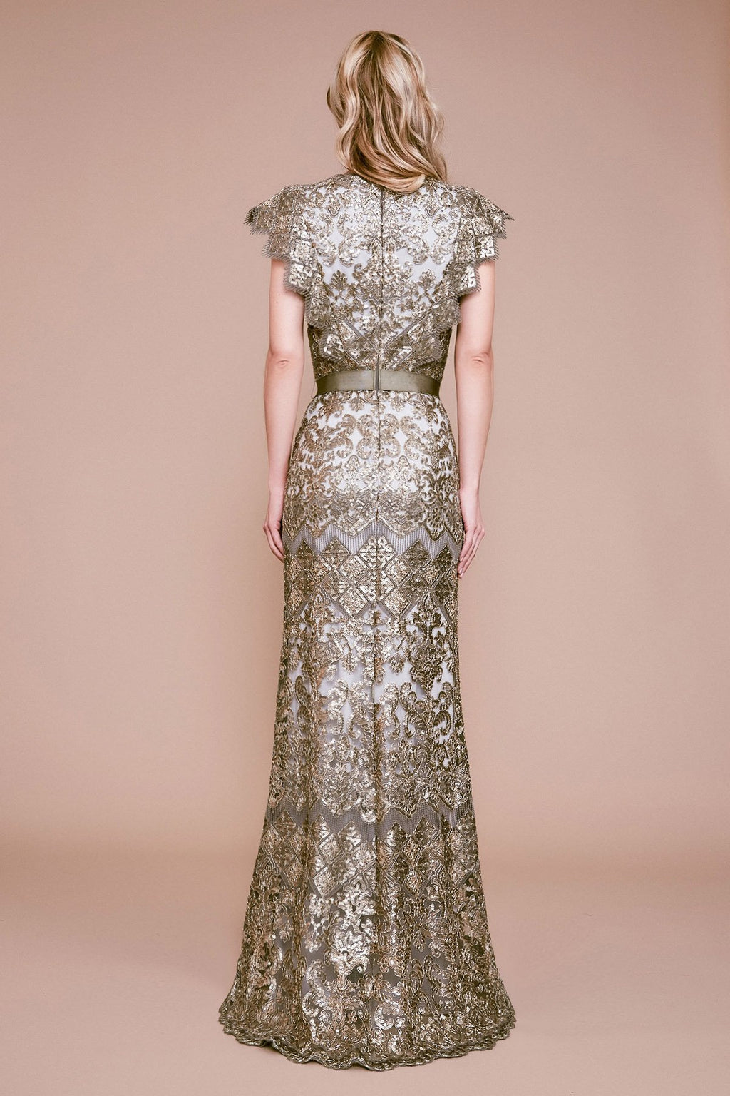 Tadashi Shoji - Nishay Sequin Embroidered Gown