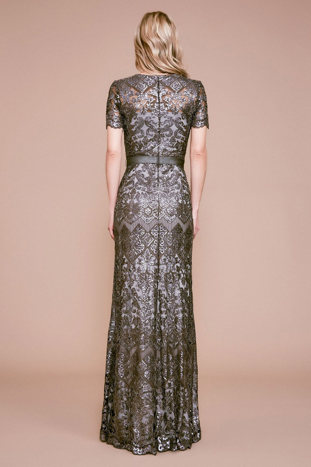 Sapa Sequin Embroidered Gown