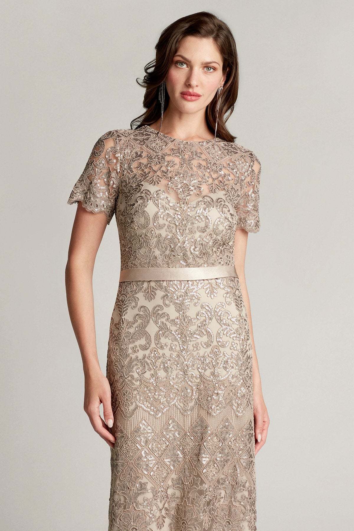 Sapa Sequin Embroidered Gown