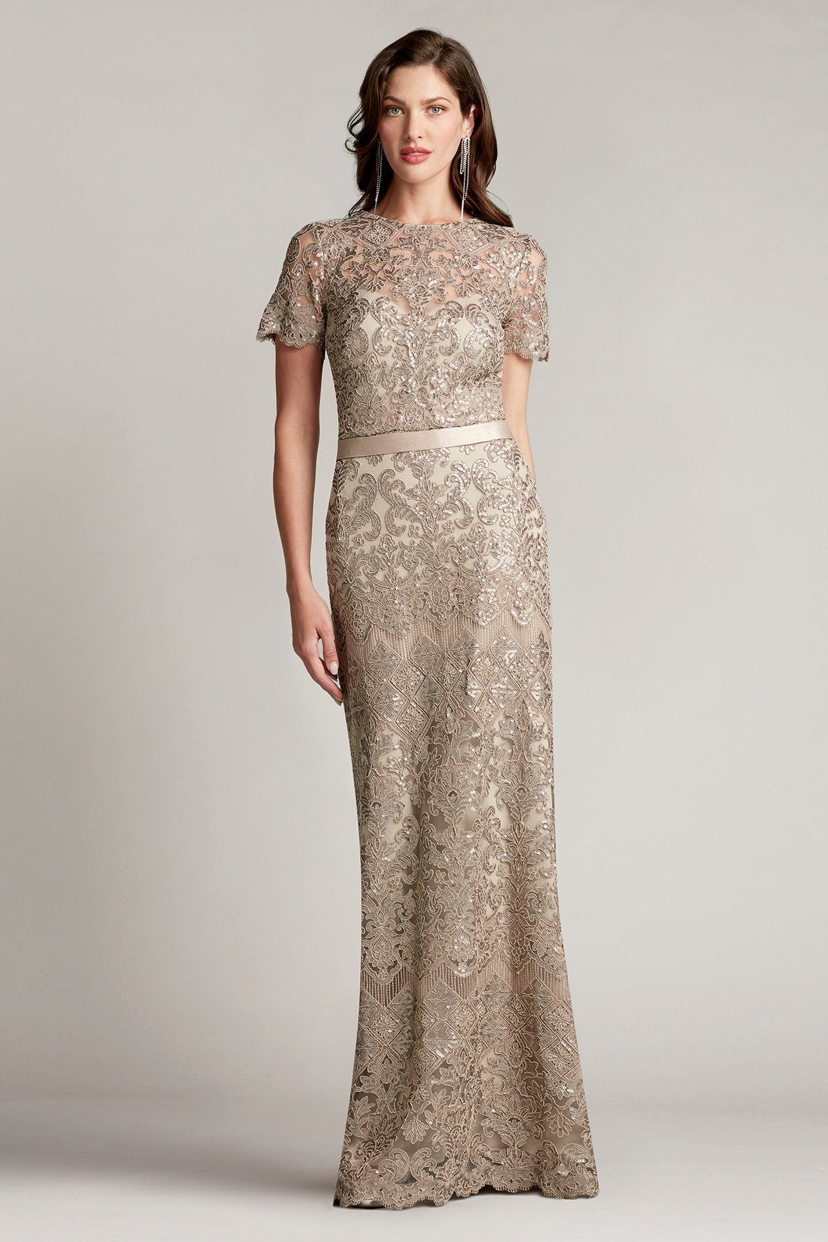 Tadashi Shoji - Sapa Sequin Embroidered Gown