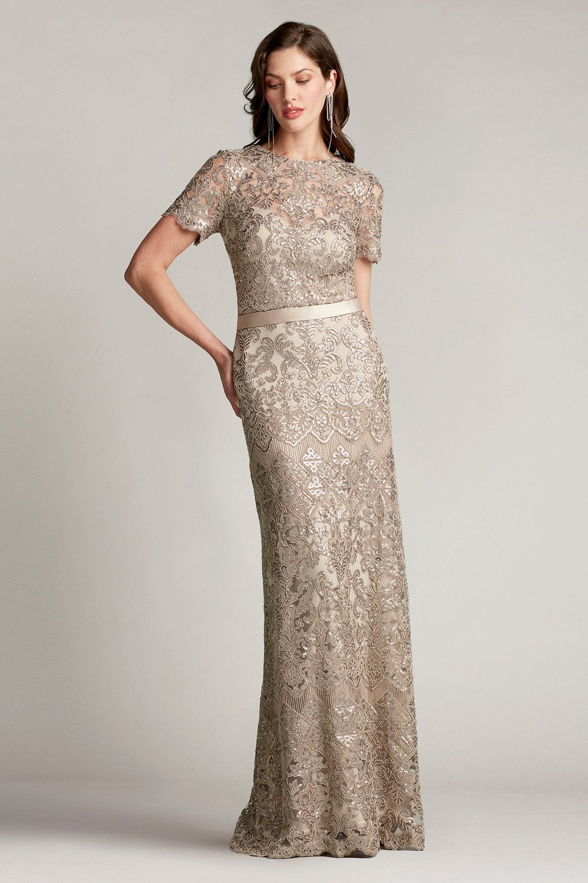 Sapa Sequin Embroidered Gown