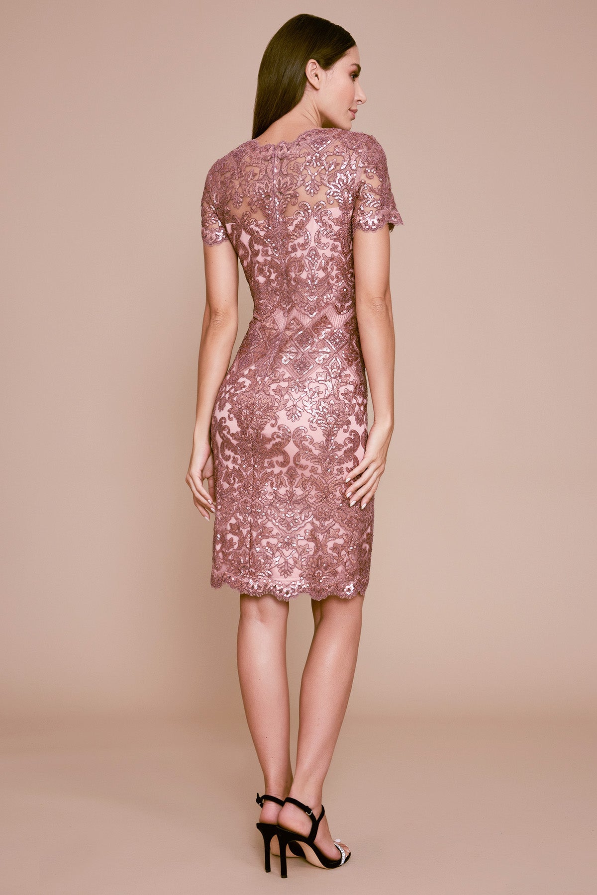 Tadashi Shoji - Leylah Sequin Embroidered Dress