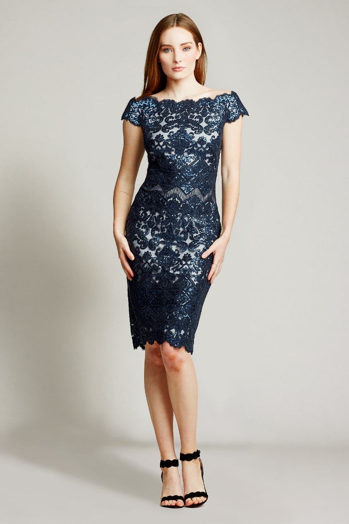 Tadashi Shoji - Nam Sequin Embroidered Dress