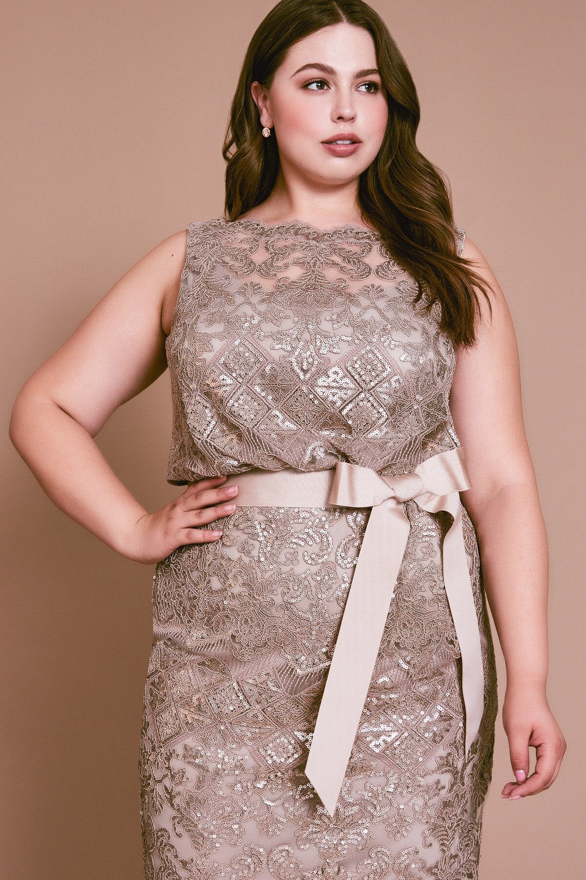 Chini Blouson Sequin Dress - PLUS SIZE