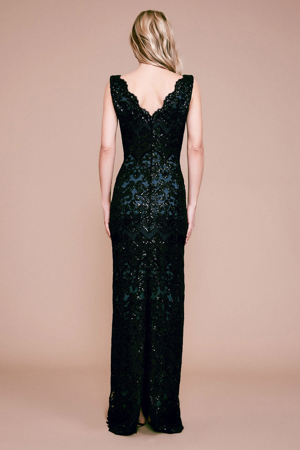 Tadashi Shoji - Bay Sequin Embroidered Gown