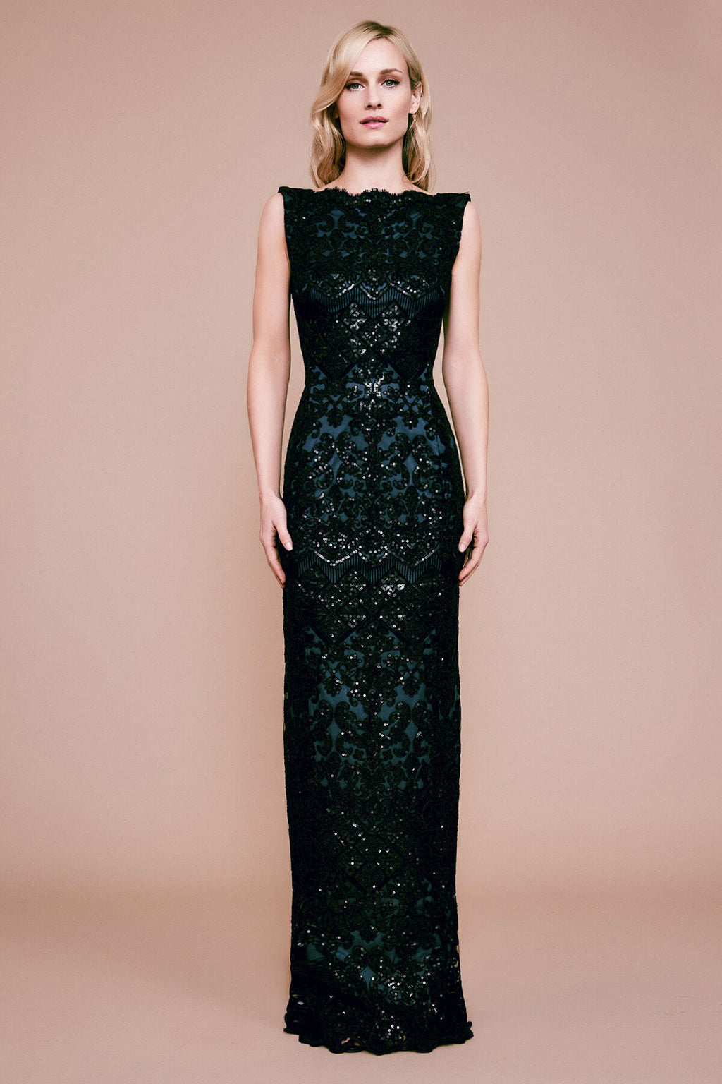 Tadashi Shoji - Bay Sequin Embroidered Gown