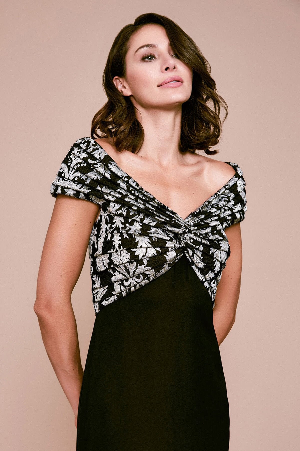 Tadashi Shoji - Rune Twisted Crepe Gown