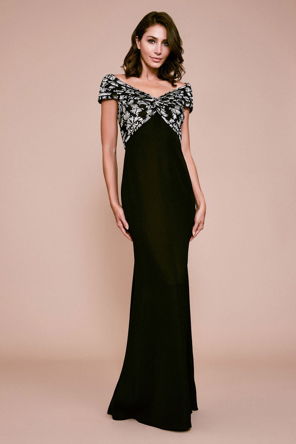 Tadashi Shoji - Rune Twisted Crepe Gown