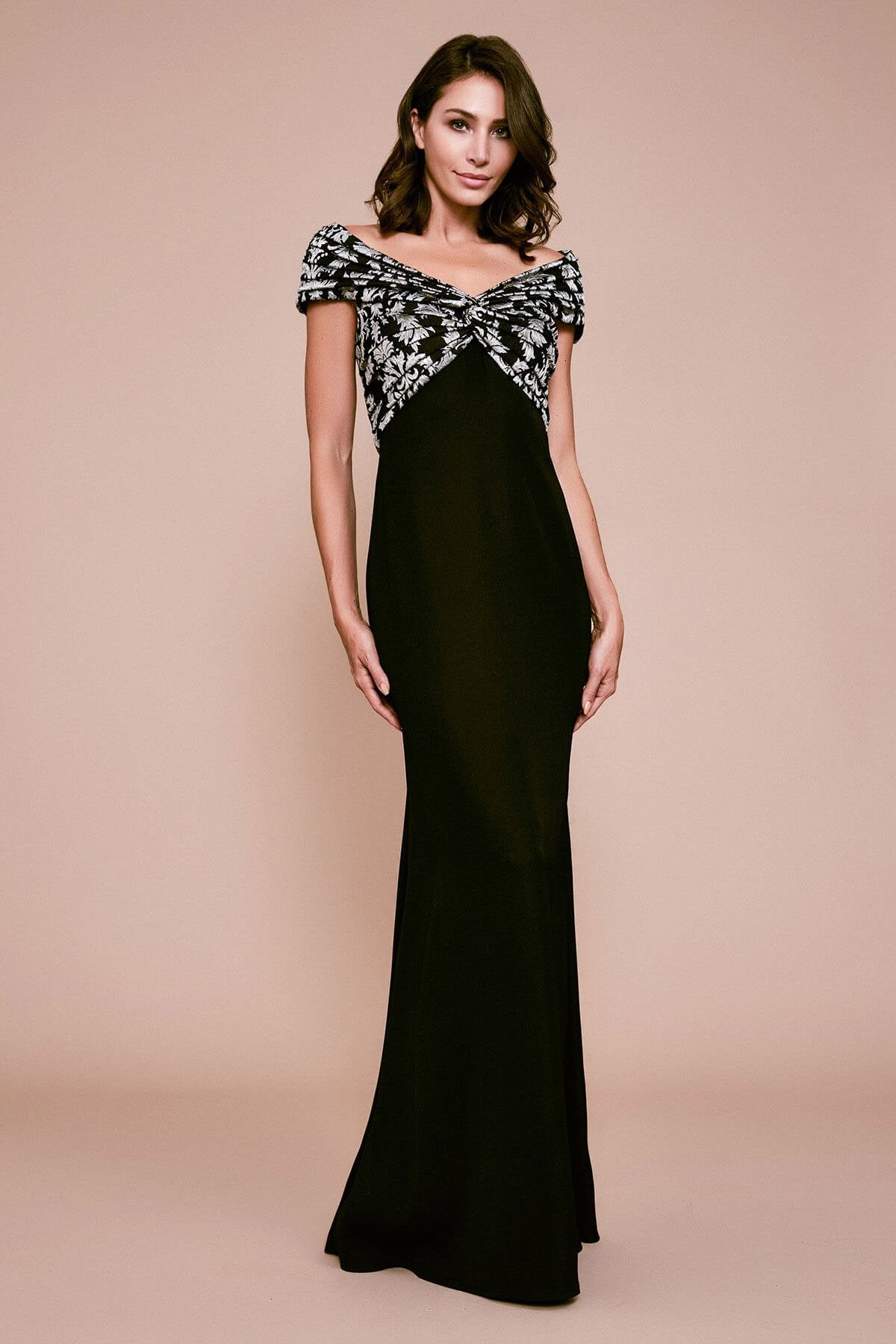 Tadashi Shoji - Rune Twisted Crepe Gown